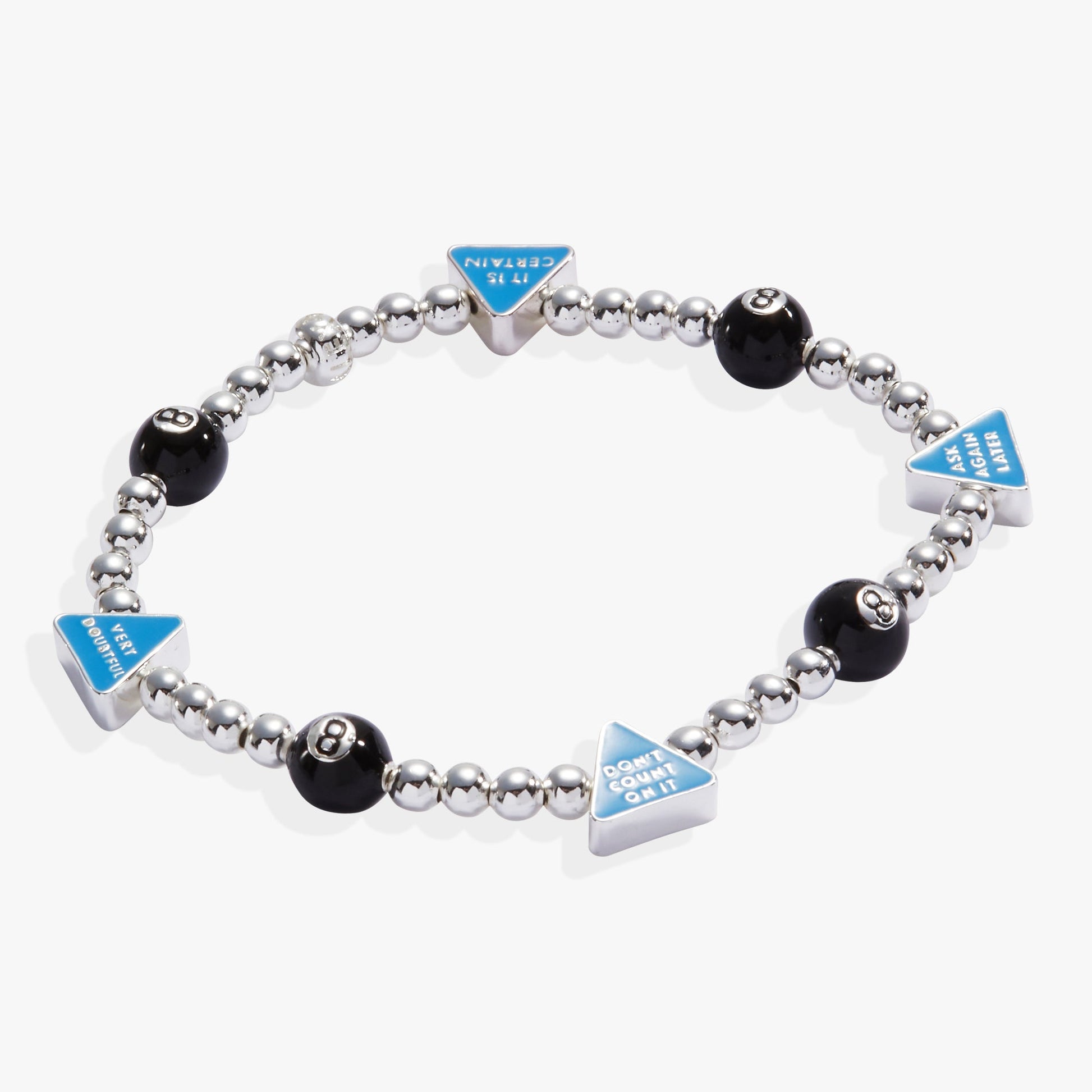 Magic 8 Ball™ Stretch Bracelet Silver