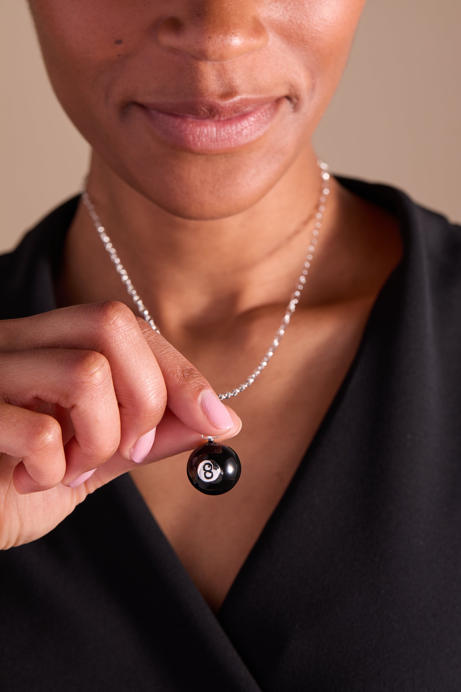 Magic 8 Ball™ Spinner Pendant Silver