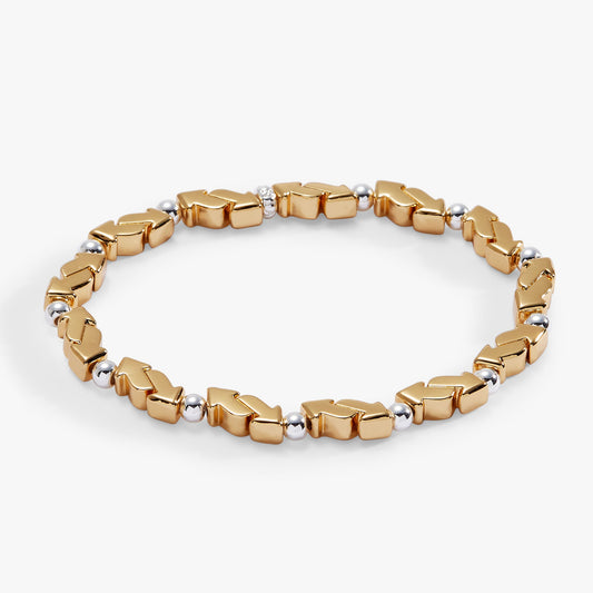 UNO™ Reverse Symbol Stretch Bracelet Two Tone
