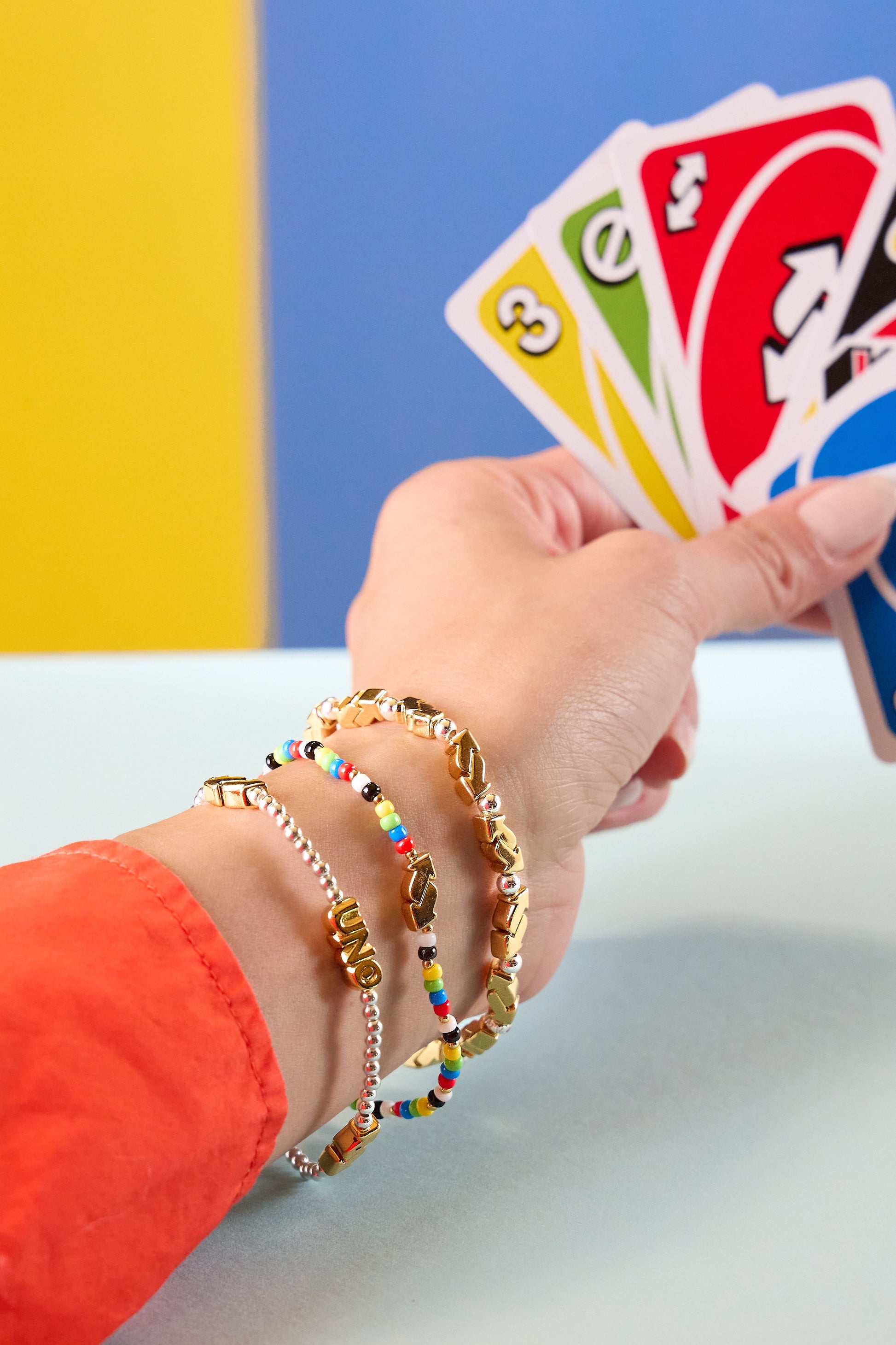 UNO™ Reverse Symbol Stretch Bracelet Two Tone