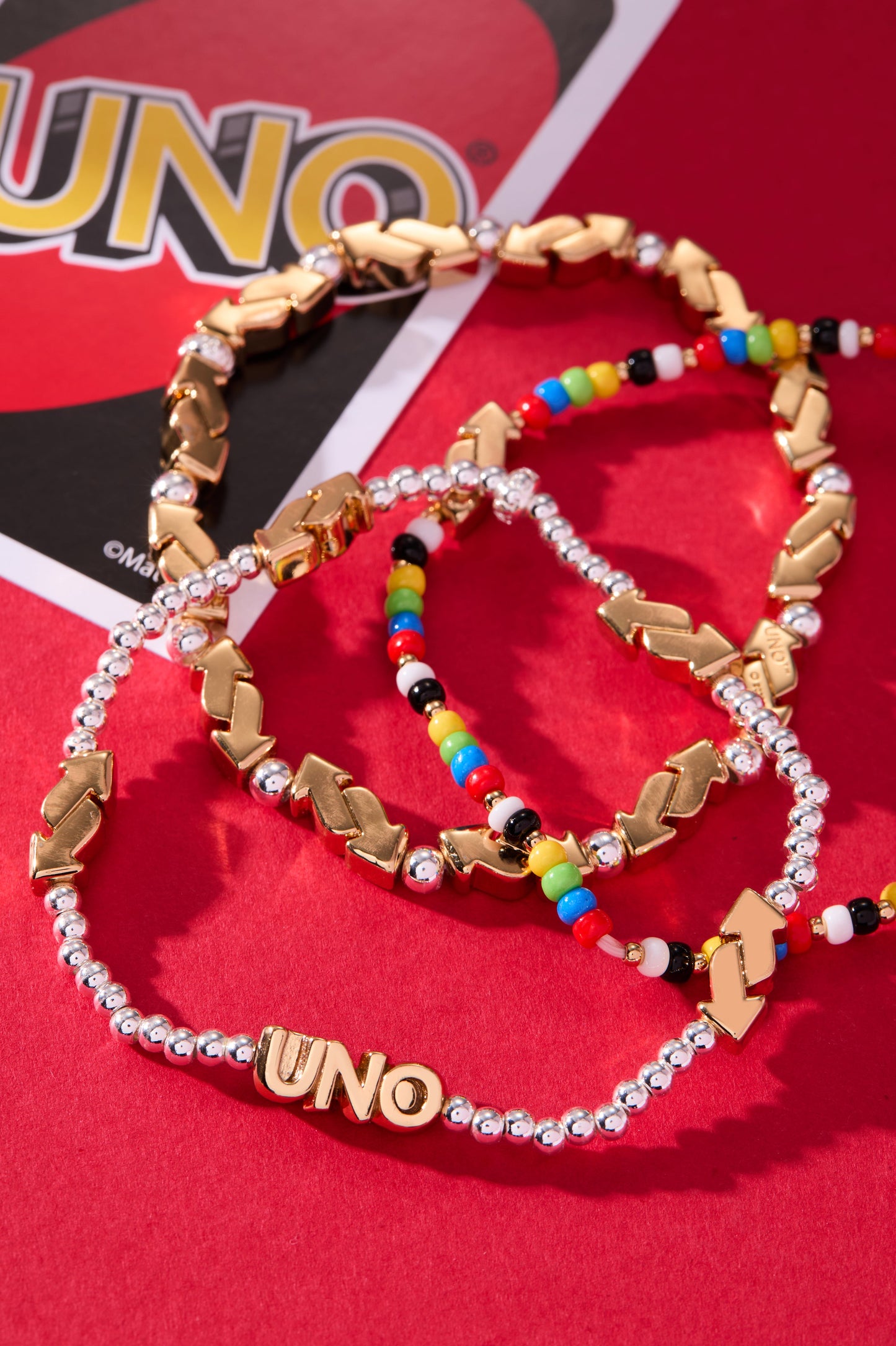 UNO™ Reverse Symbol Stretch Bracelet Two Tone