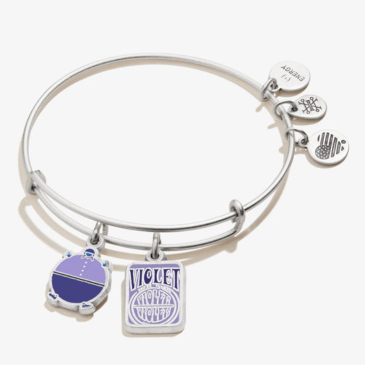 Willy Wonka 'Violet' Duo Charm Bangle - Alex and Ani Rafaelian Silver