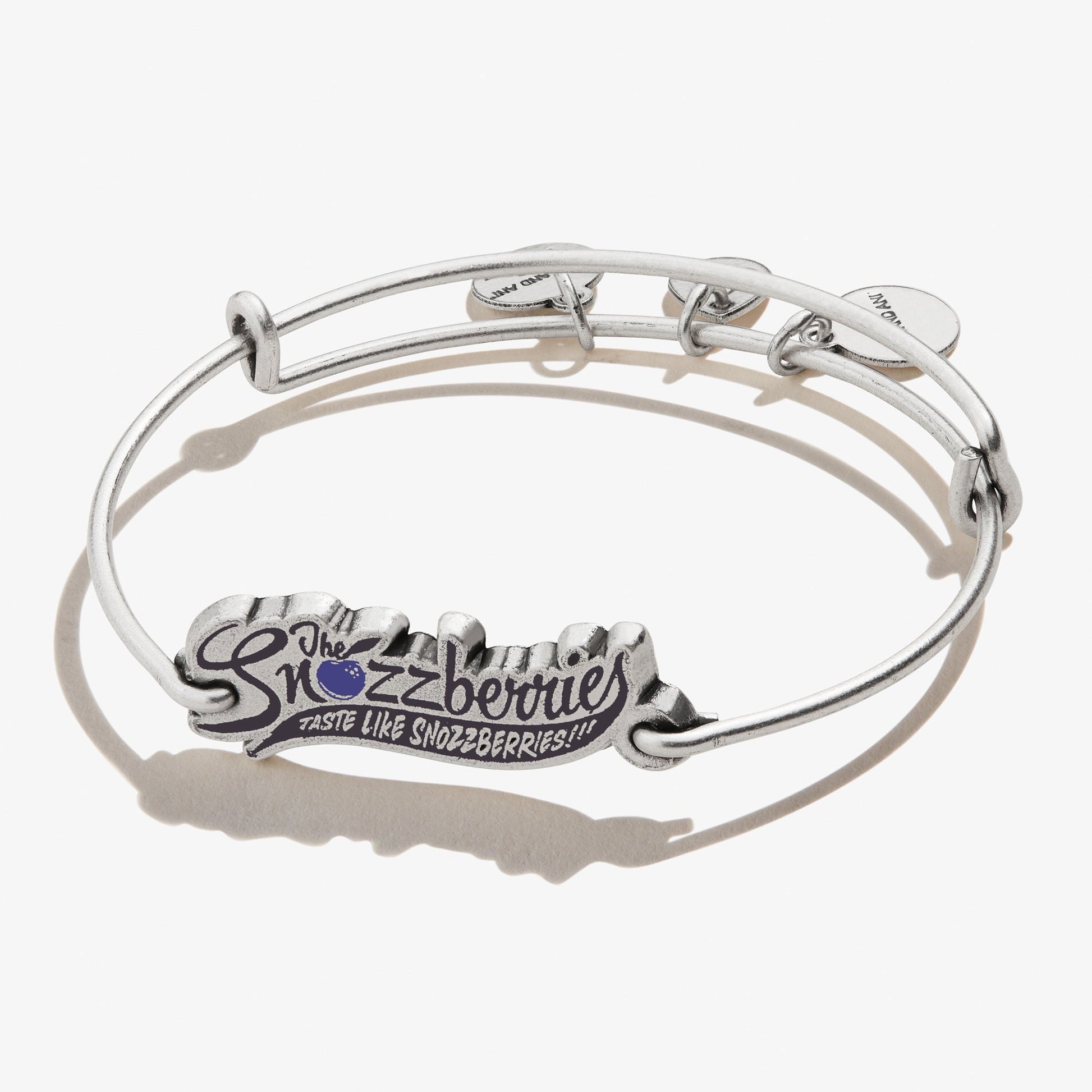 Willy Wonka 'Snozzberries' Inline Charm Bangle - Alex and Ani Rafaelian Silver