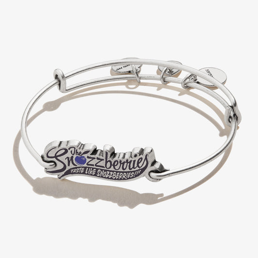 Willy Wonka 'Snozzberries' Inline Charm Bangle - Alex and Ani Rafaelian Silver