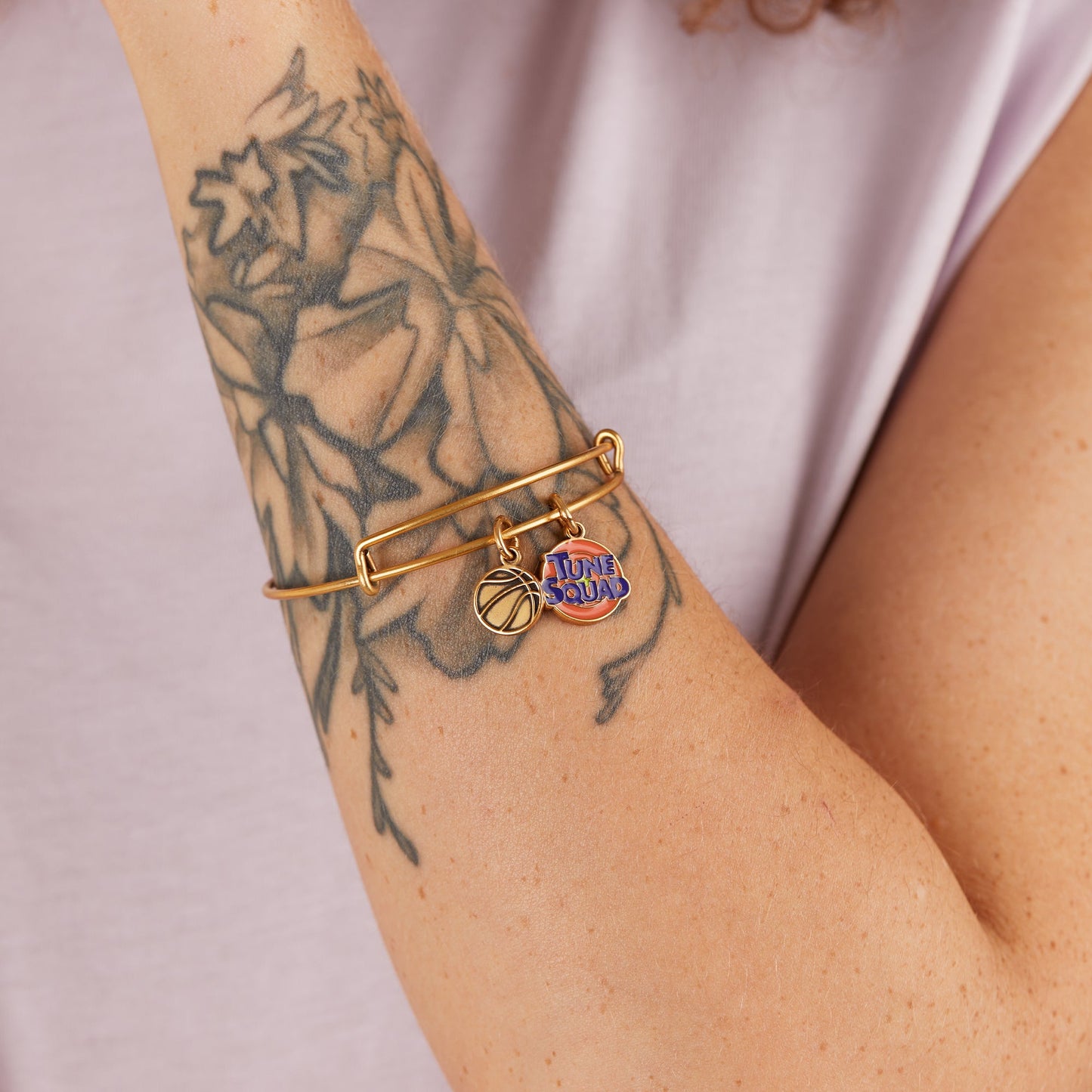 Space Jam 'Tune Squad' Duo Charm Bangle - Alex and Ani Rafaelian Gold