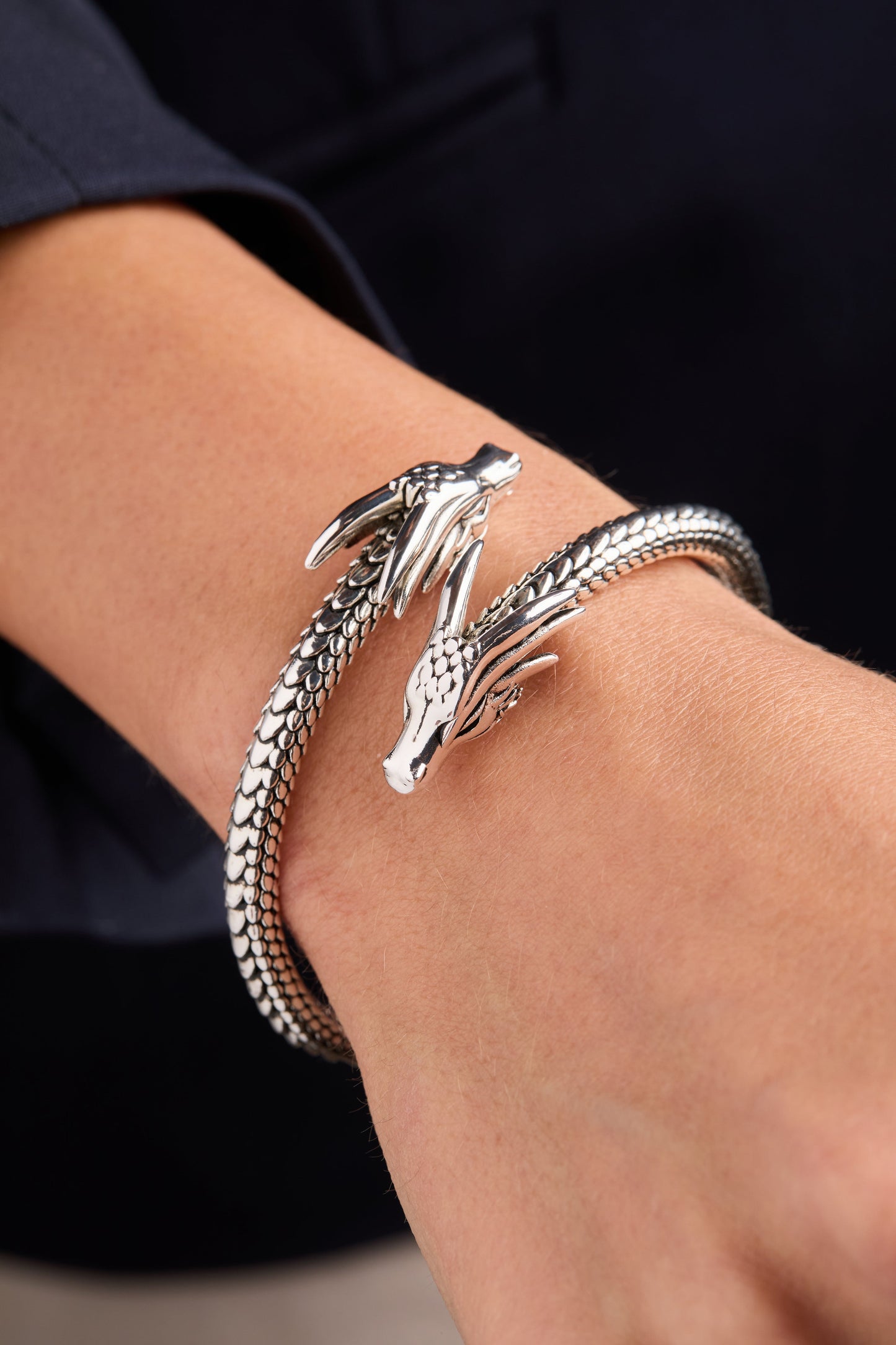 HOUSE OF THE DRAGON™ Cuff Bracelet Antiqued Silver