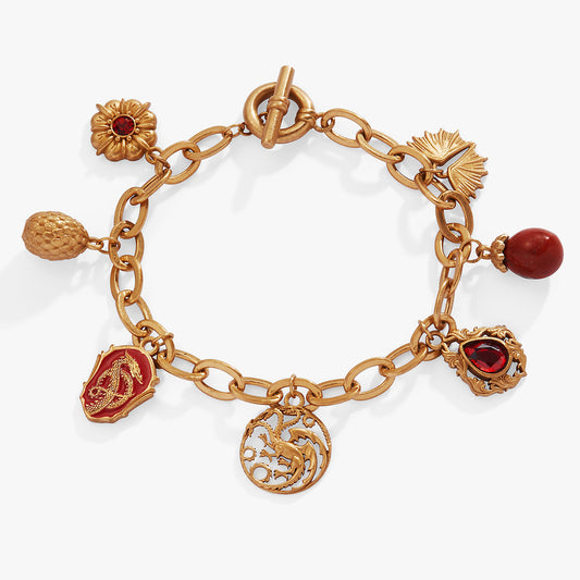 HOUSE OF THE DRAGON™ Toggle Multi-Charm Bracelet Antique Gold