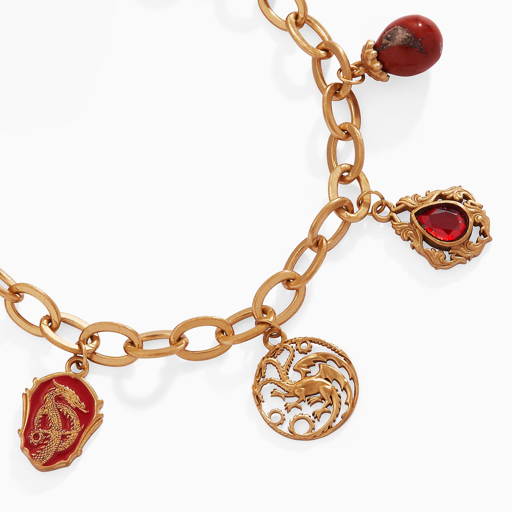 HOUSE OF THE DRAGON™ Toggle Multi-Charm Bracelet Antique Gold