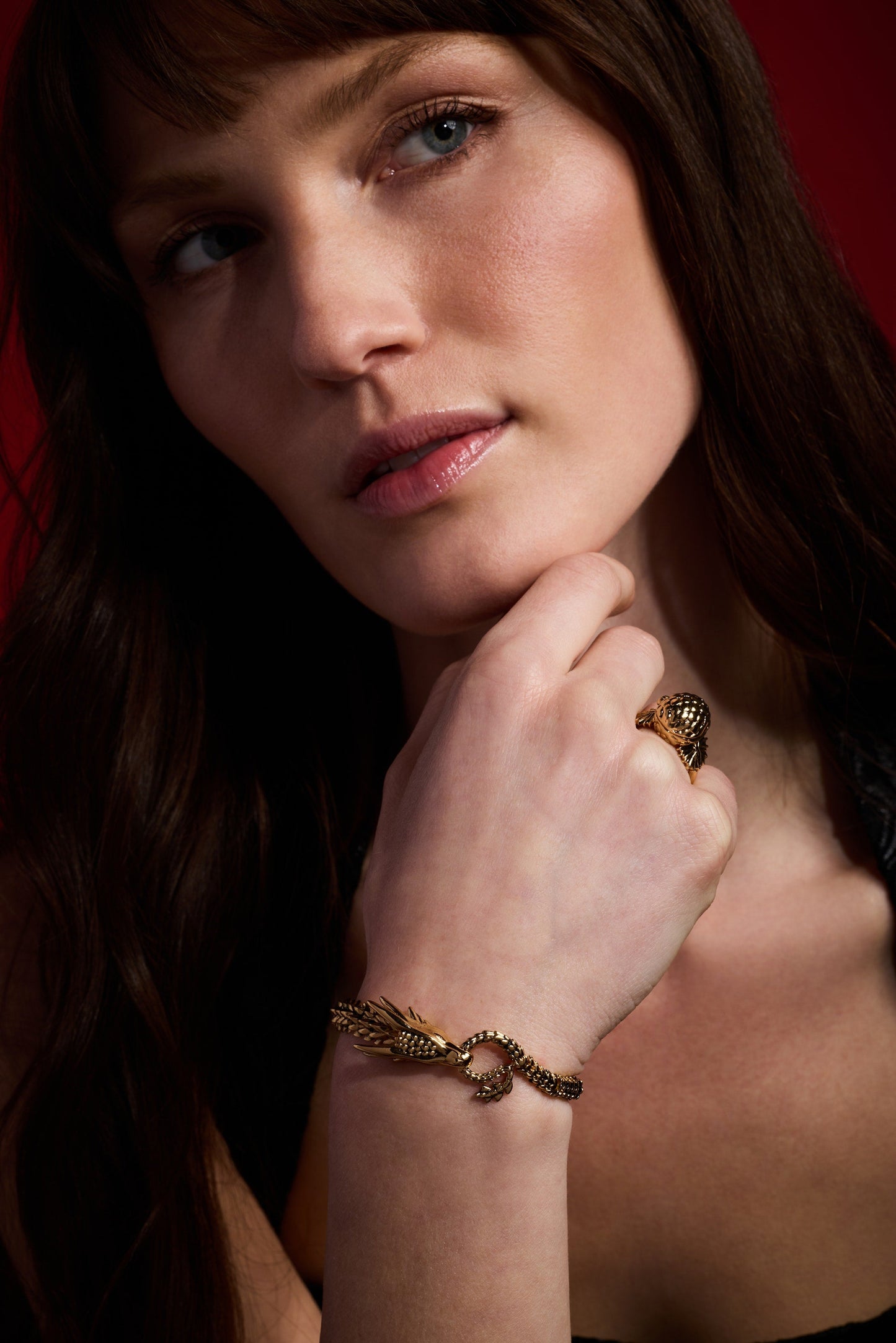 HOUSE OF THE DRAGON™ Syrax Linear Bracelet Gold