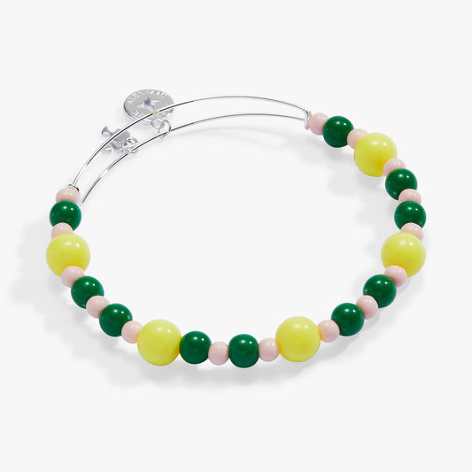 Barbie™ Tennis Beaded Charm Bangle Silver
