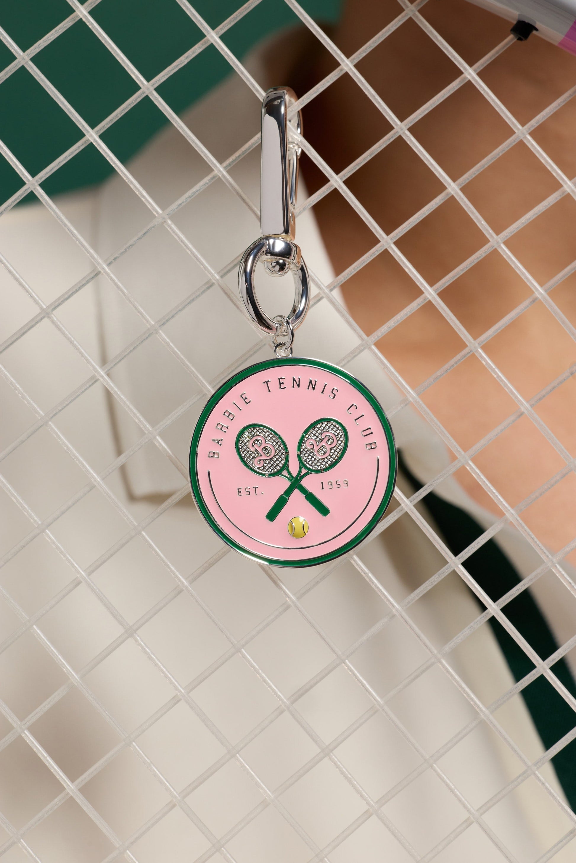 Barbie™ Tennis Bag Charm Silver