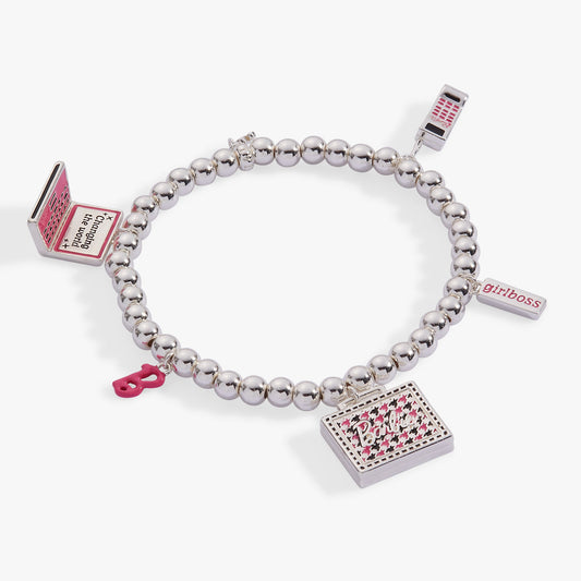 Barbie™ Girlboss Stretch Bracelet Silver