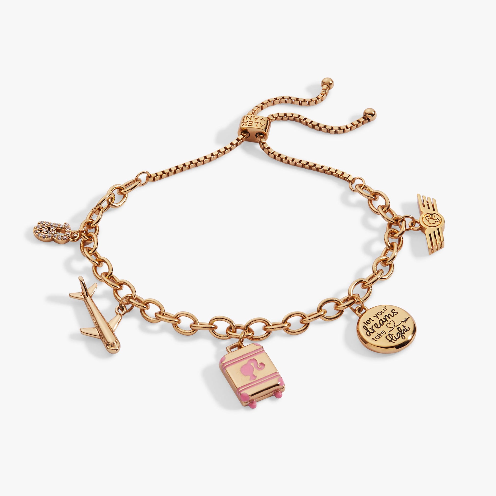 Barbie™ Travel Bolo Bracelet Gold