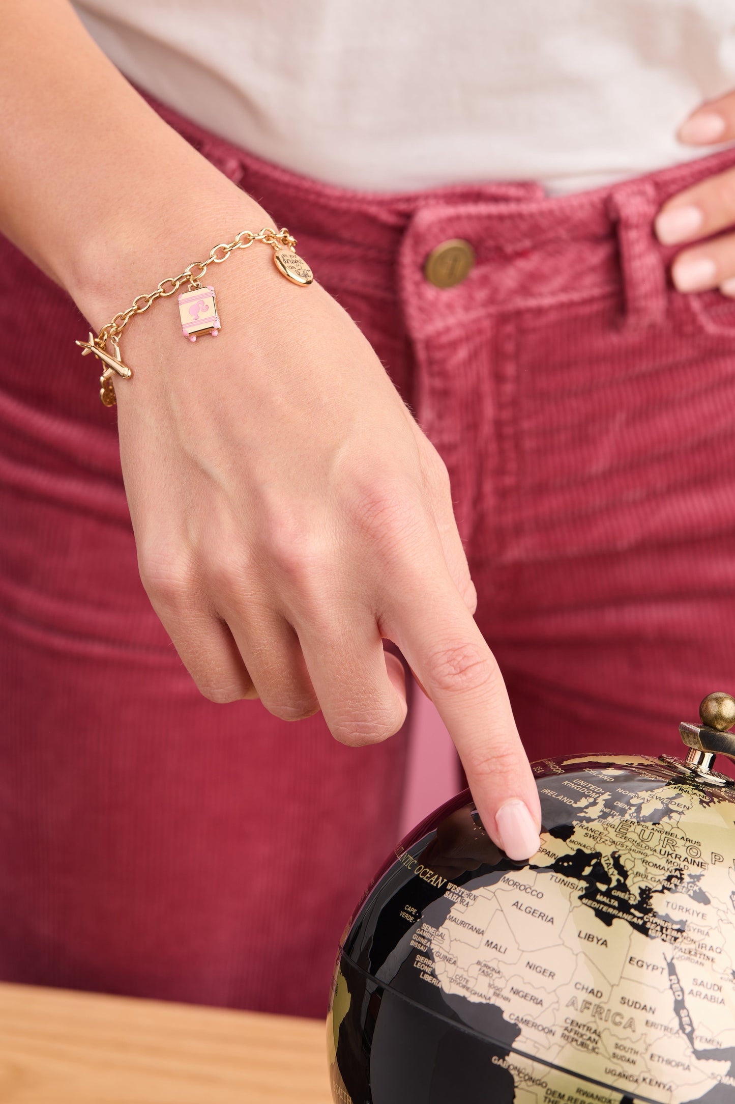Barbie™ Travel Bolo Bracelet Gold
