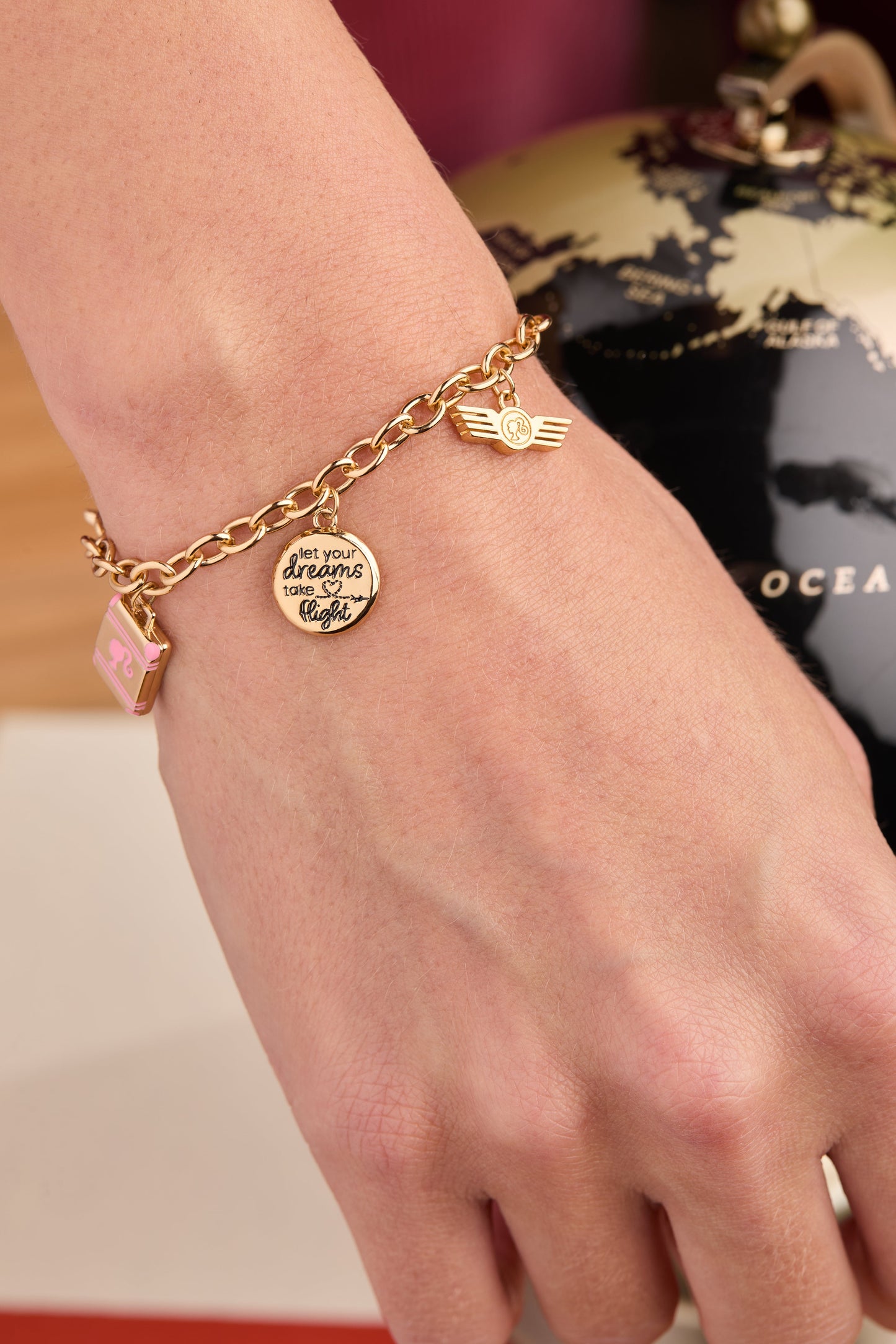 Barbie™ Travel Bolo Bracelet Gold