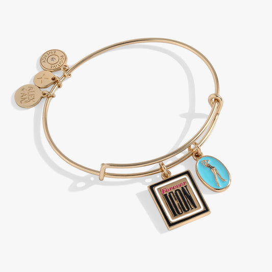 Retro Barbie Duo Charm Bangle Gold
