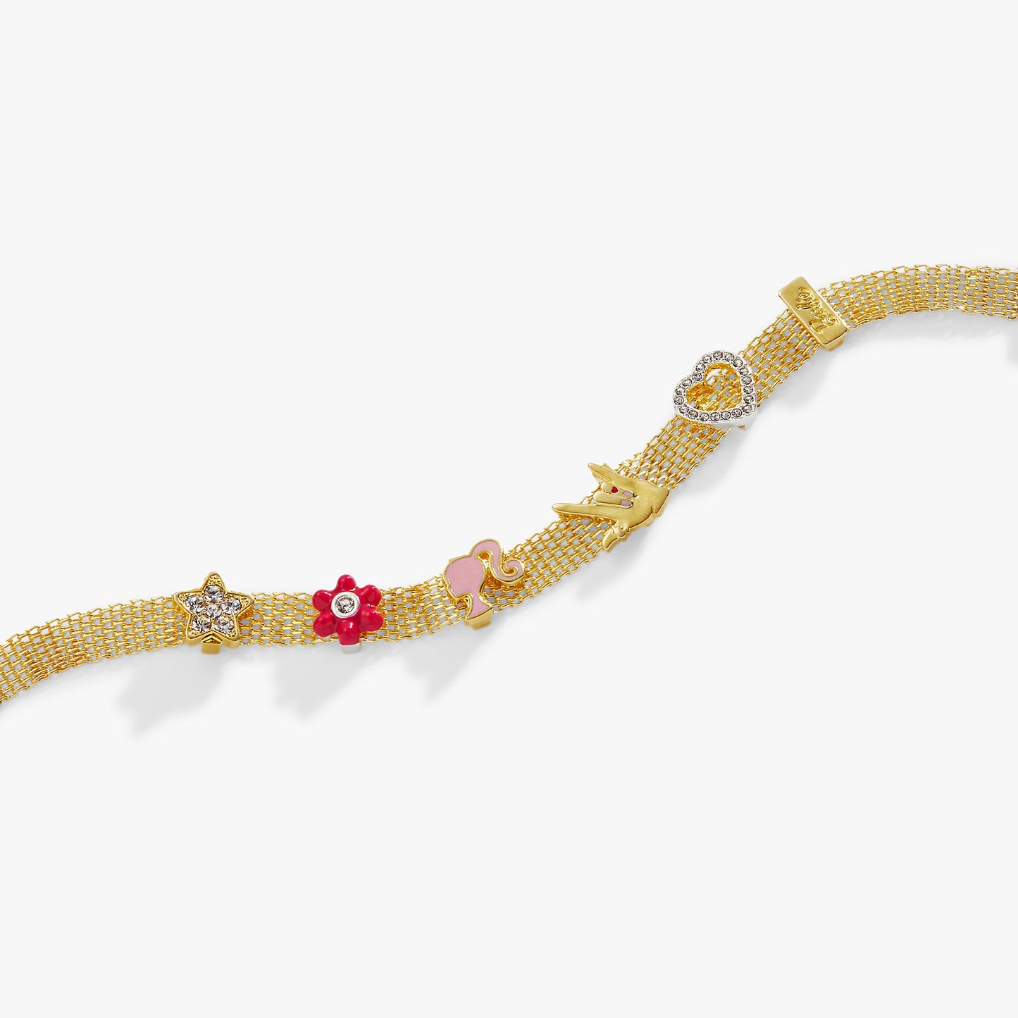 Barbie™ Multicharm Mesh Chain Bracelet Gold