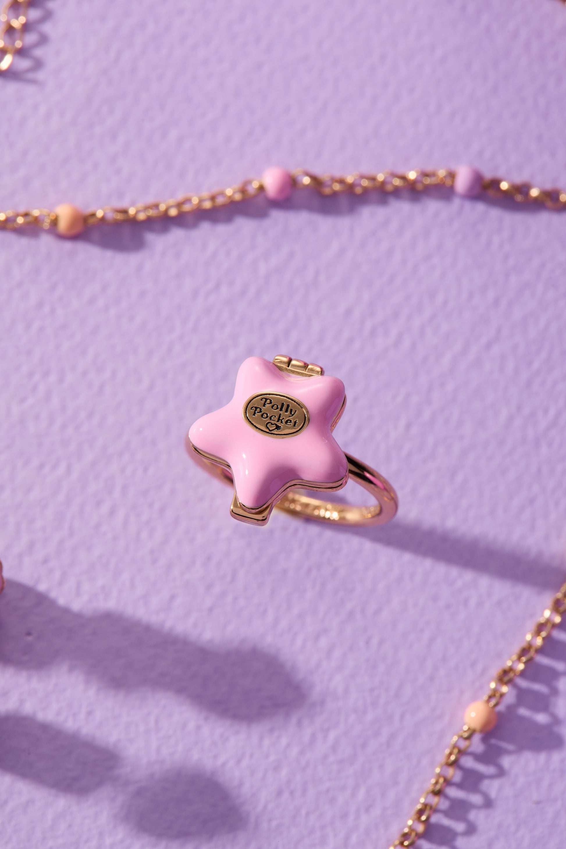 Polly Pocket™ Locket Ring Gold