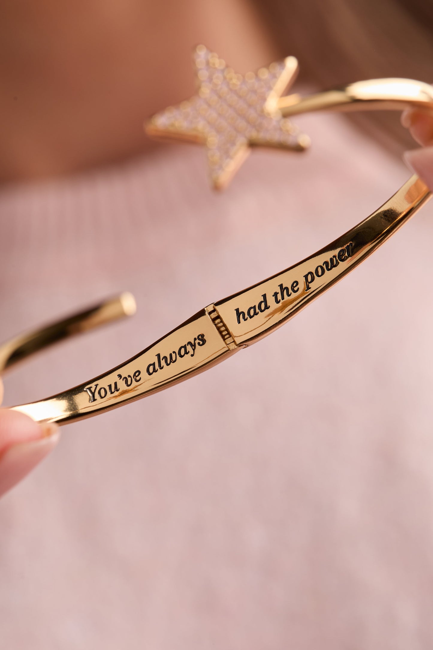The Wizard of Oz™ Glinda Wand Bypass Cuff Gold