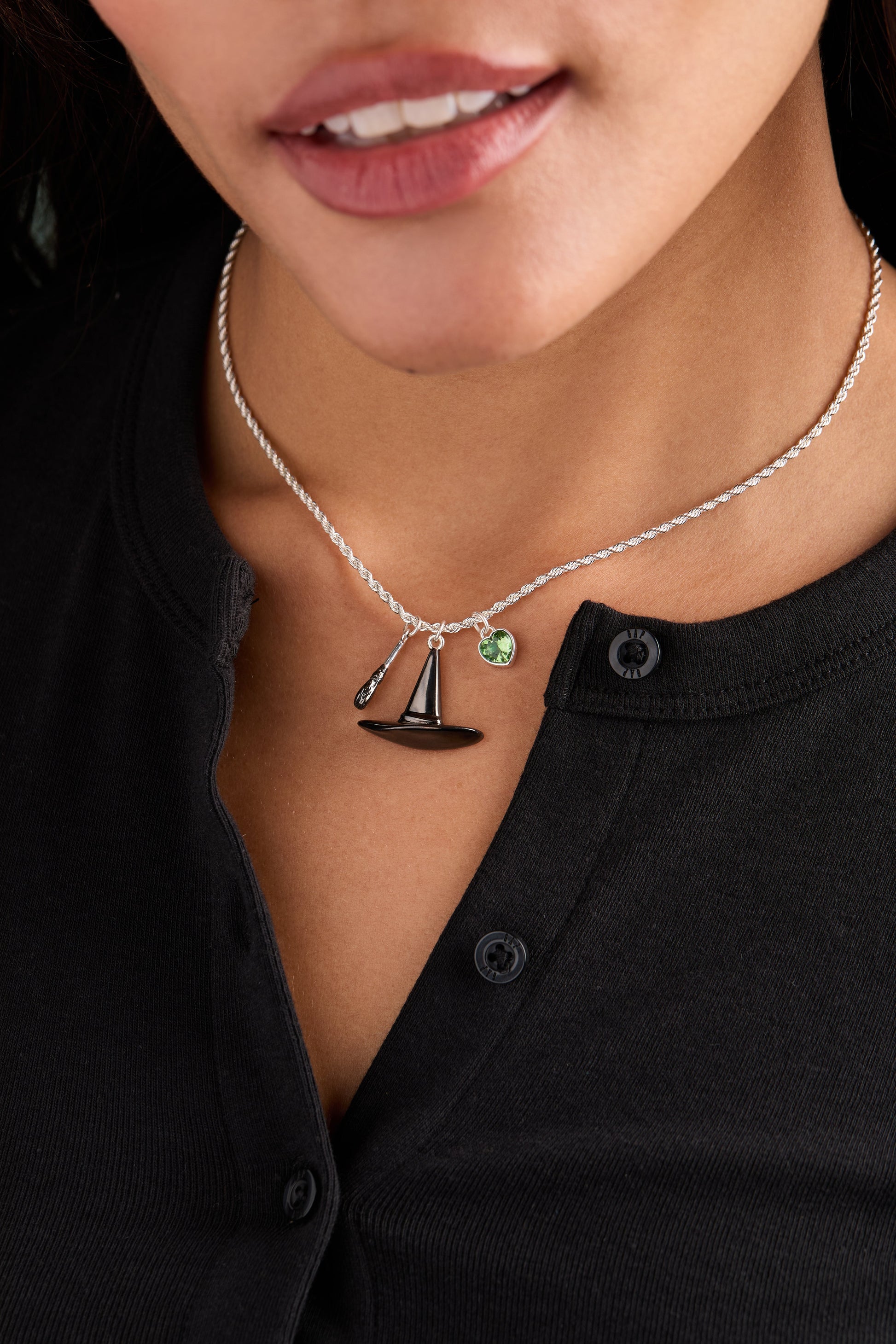 The Wizard of Oz™ Wicked Witch Charm Pendant Silver