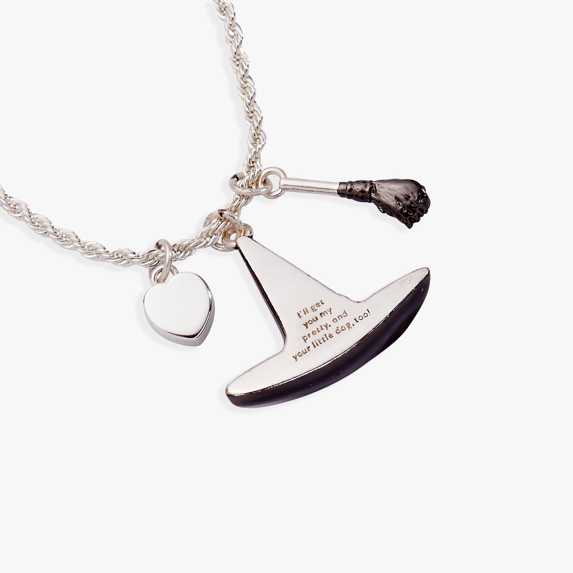 The Wizard of Oz™ Wicked Witch Charm Pendant Silver