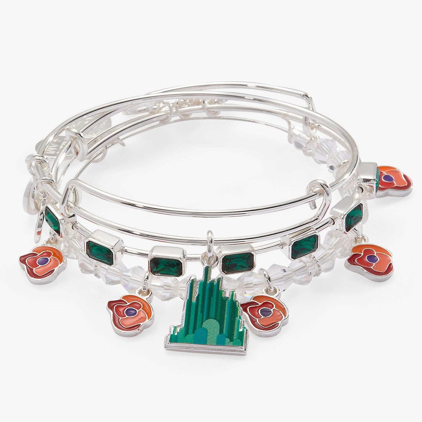 The Wizard of Oz™ Emerald City Set of 3 Bangles Silver