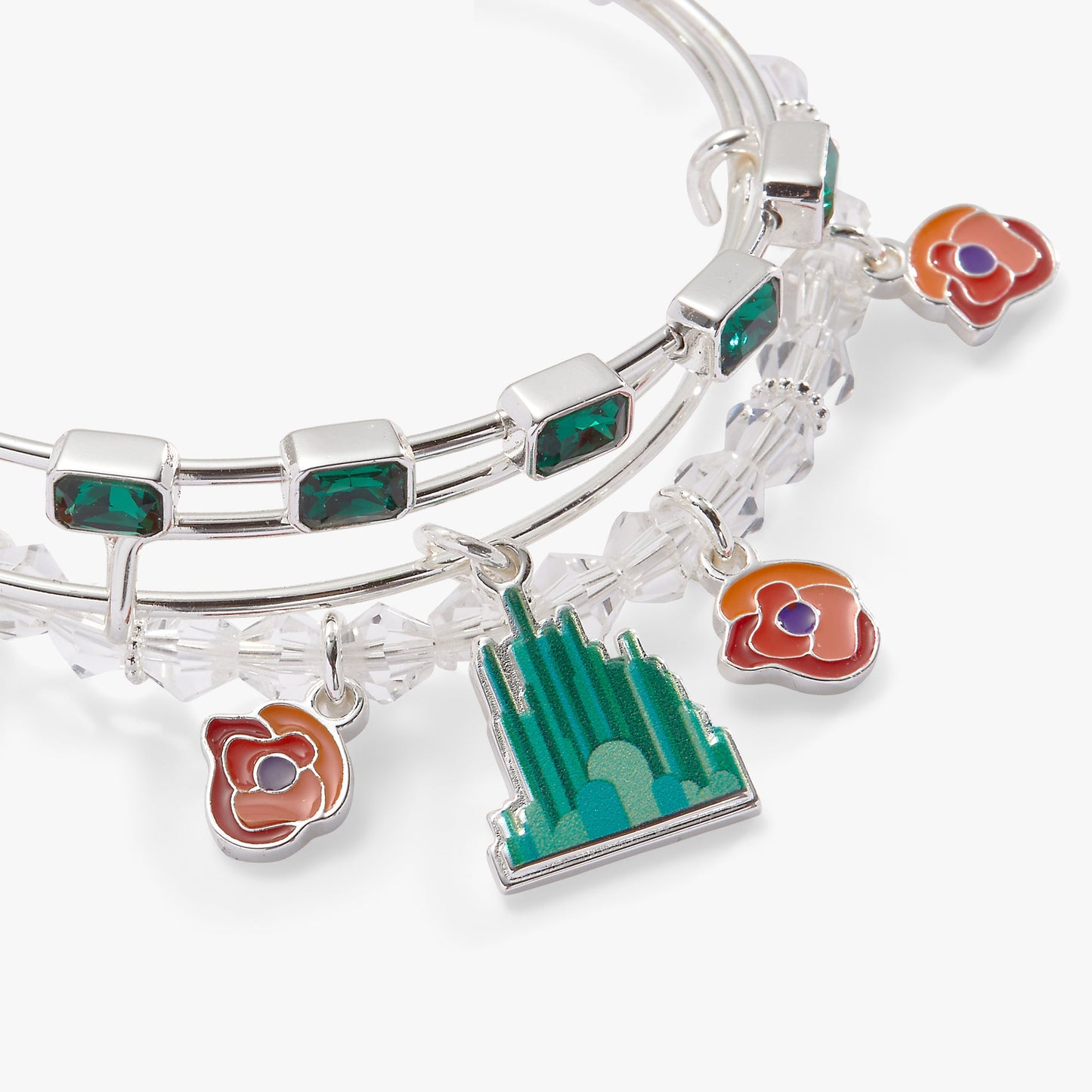 The Wizard of Oz™ Emerald City Set of 3 Bangles Silver