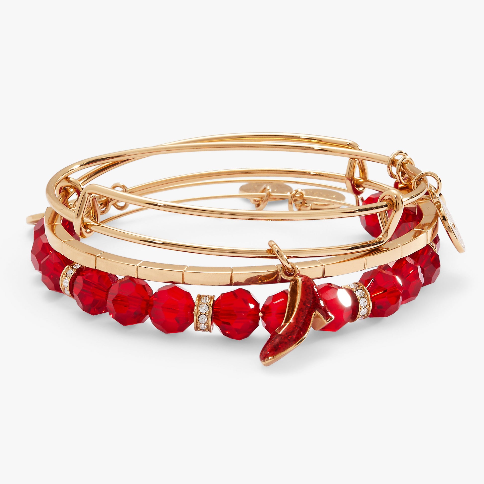 The Wizard of Oz™ Dorothy Set of 3 Bangles Gold