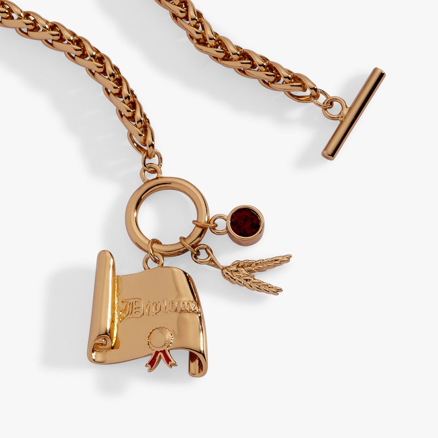 The Wizard of Oz™ Scarecrow Toggle Bracelet Gold
