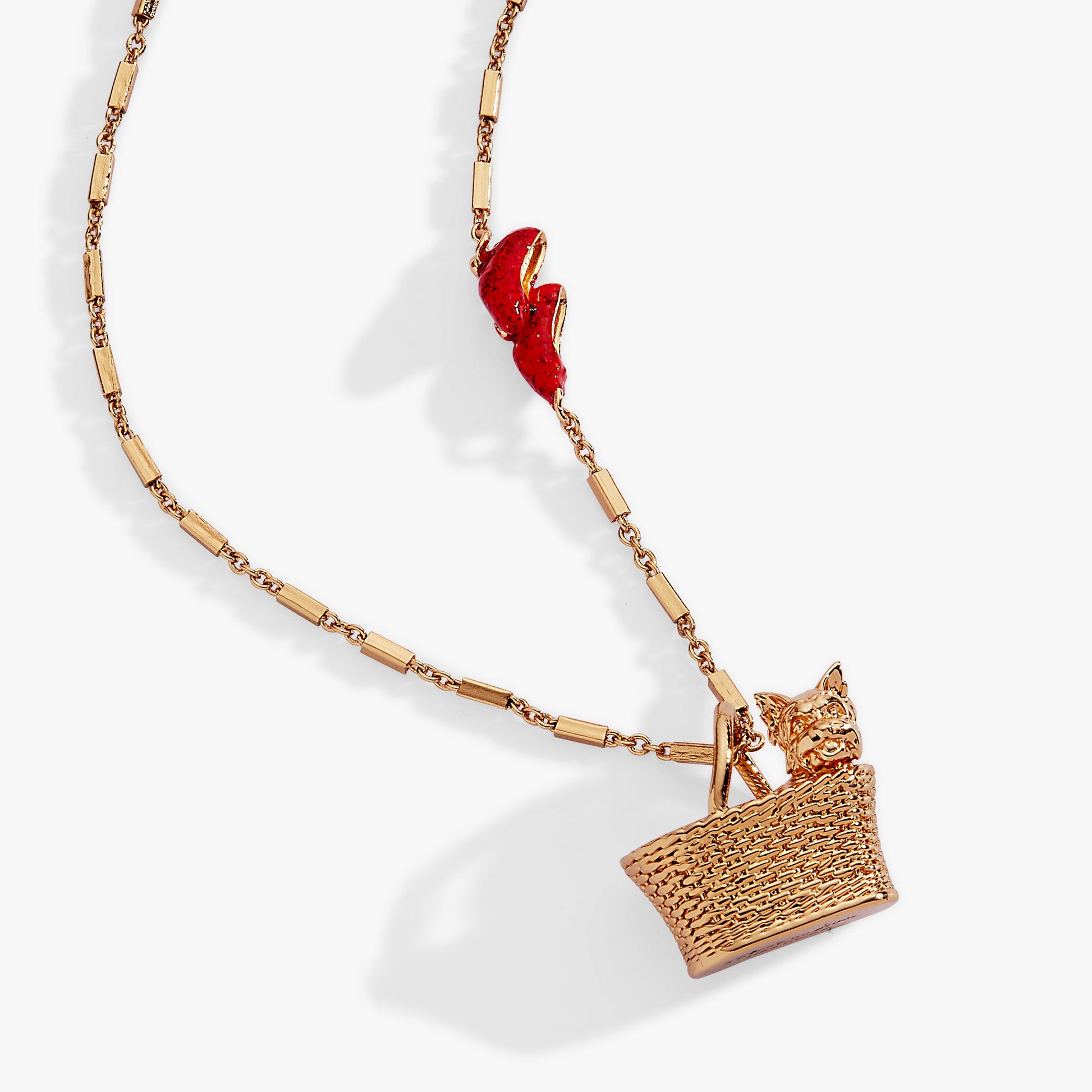 The Wizard of Oz™ Dorothy Toto Basket Pendant Gold