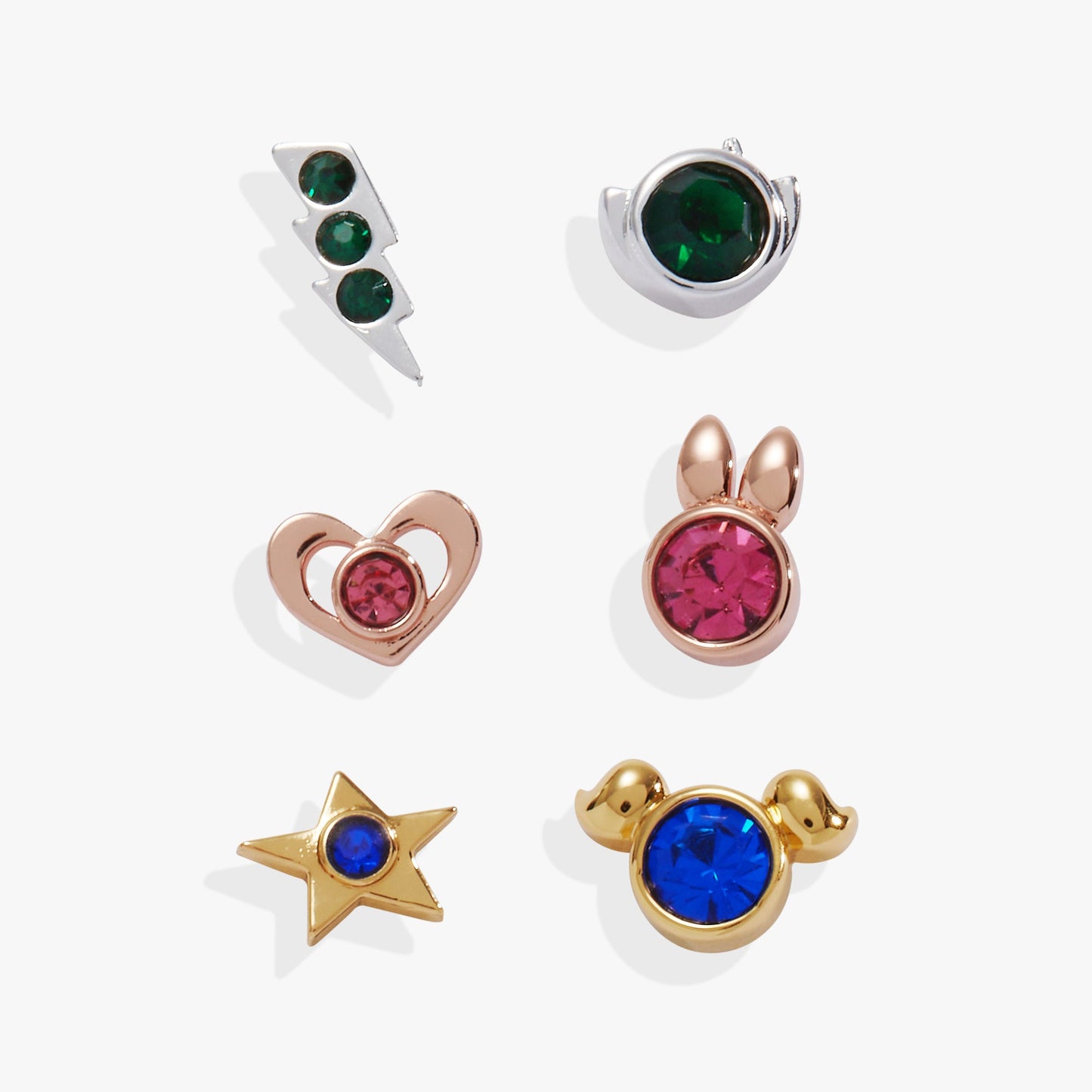 THE POWERPUFF GIRLS™ Mismatch Stud, Set of 3 Tri-Tone