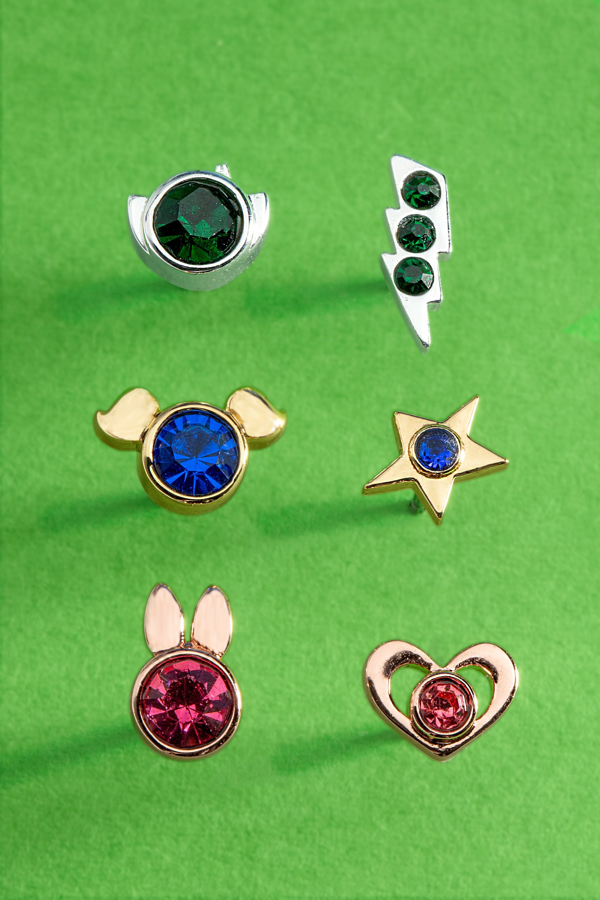 THE POWERPUFF GIRLS™ Mismatch Stud, Set of 3 Tri-Tone