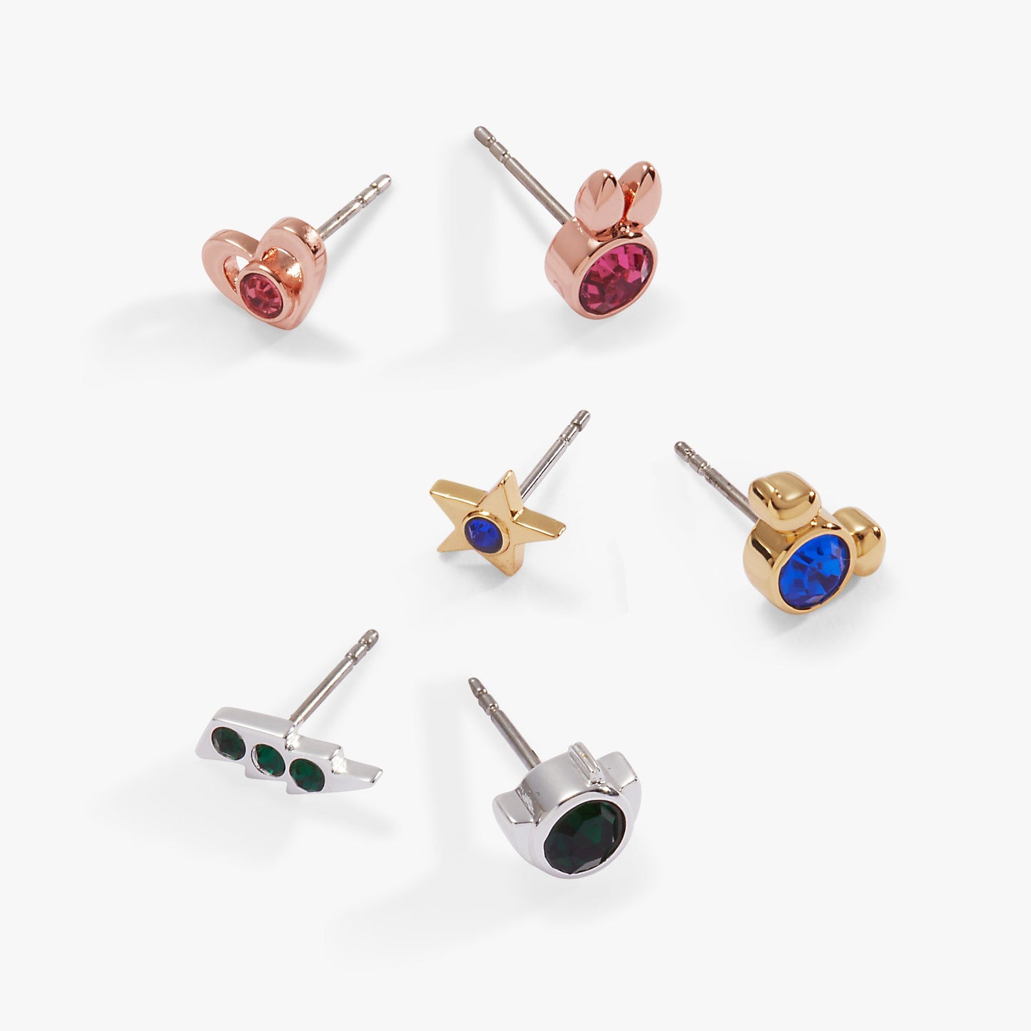THE POWERPUFF GIRLS™ Mismatch Stud, Set of 3 Tri-Tone