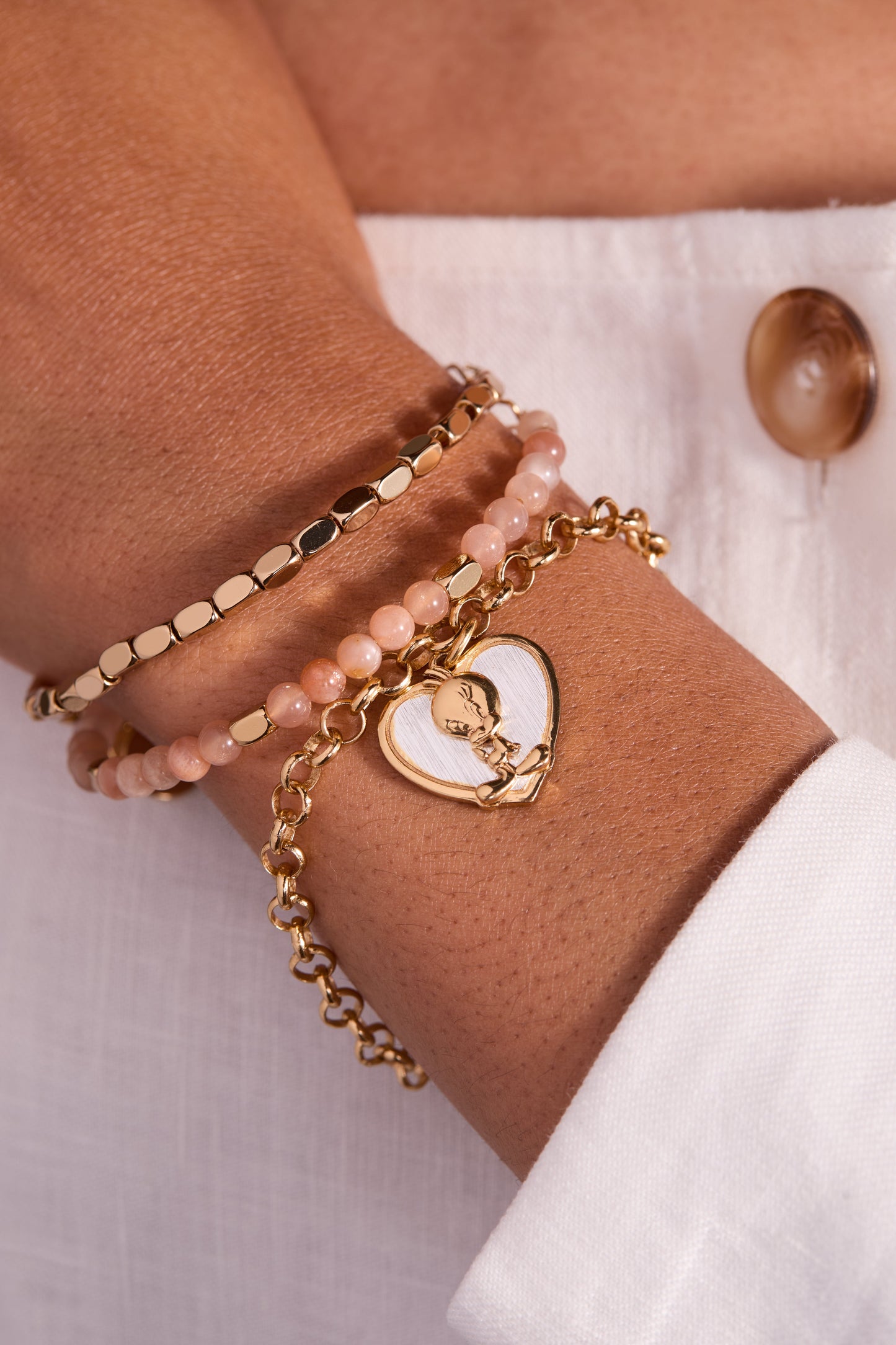 Looney Tunes - Tweety Heart Bracelet Two Tone