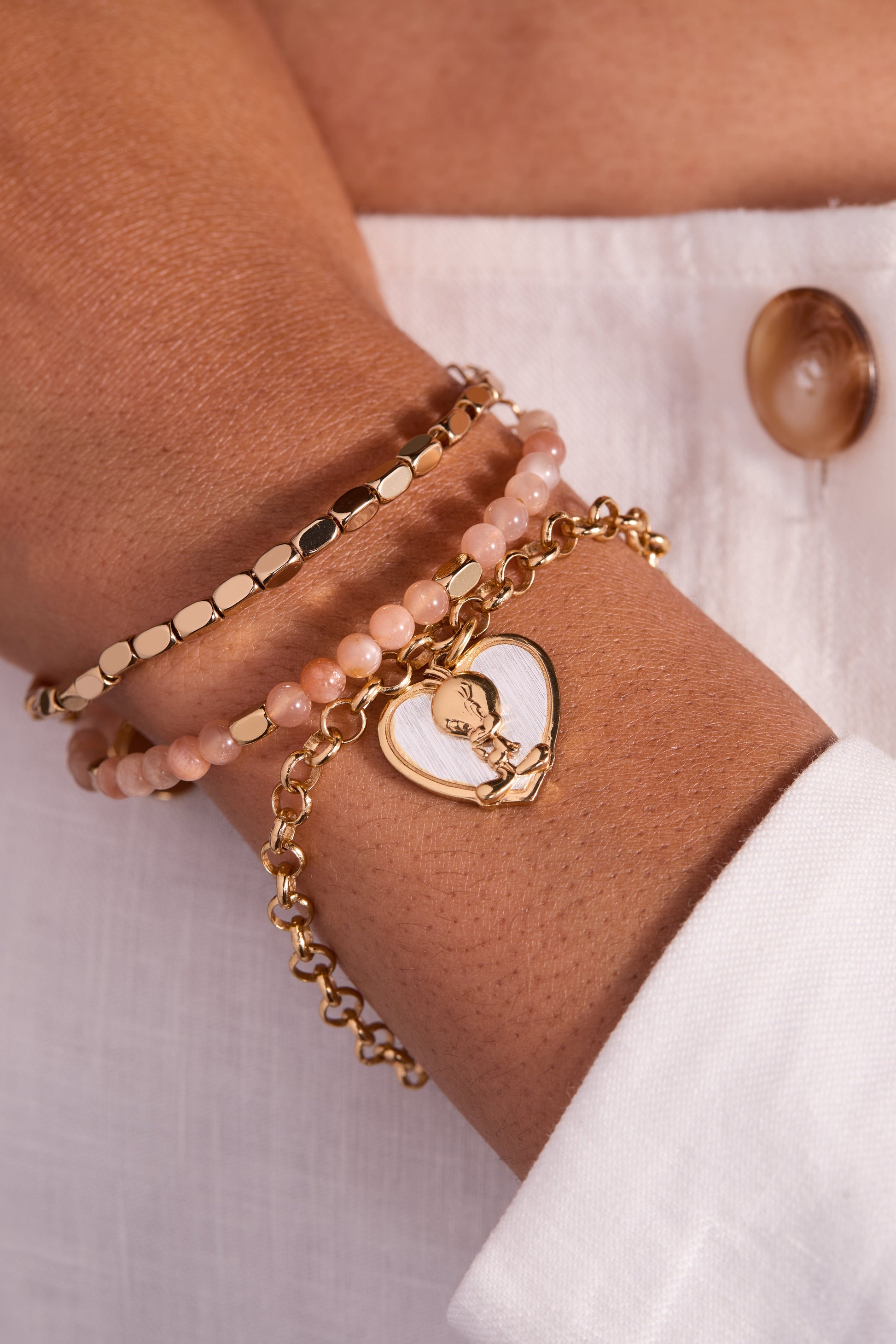 Looney Tunes - Tweety Heart Bracelet Two Tone