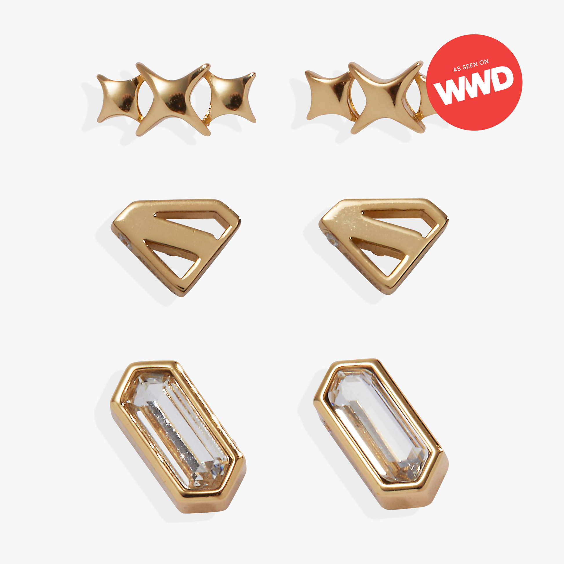 SUPERMAN™ Stud Set Gold