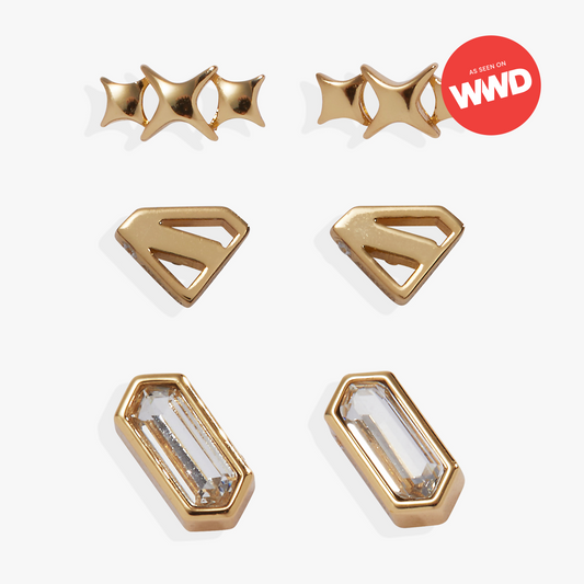 SUPERMAN™ Stud Set Gold