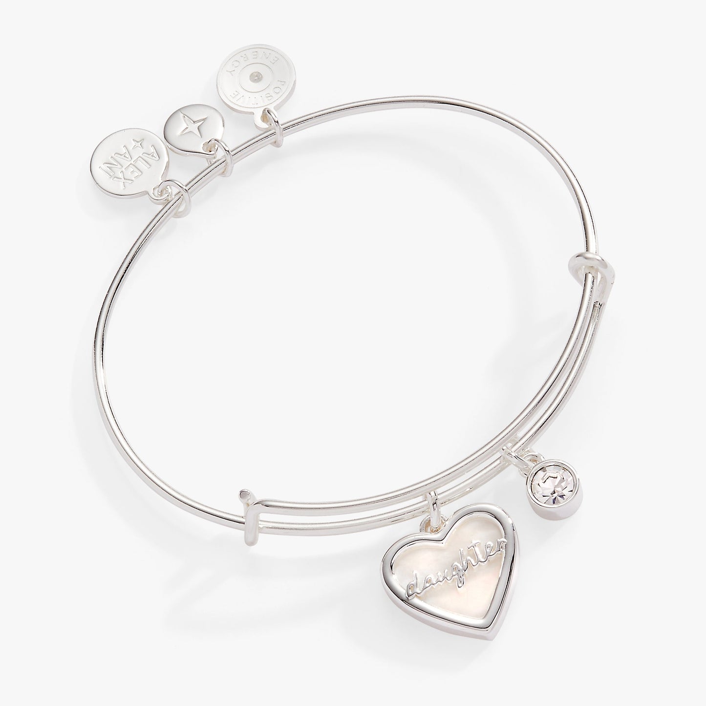 Daughter Mother of Pearl Bangle Gold