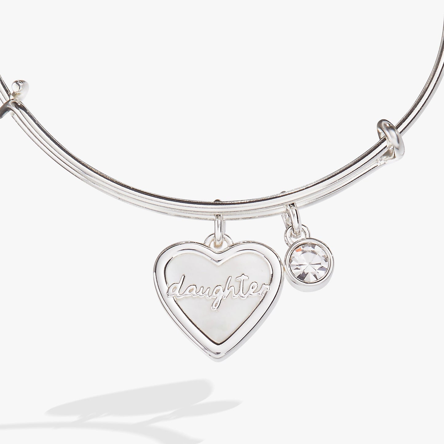 Daughter Mother of Pearl Bangle Gold