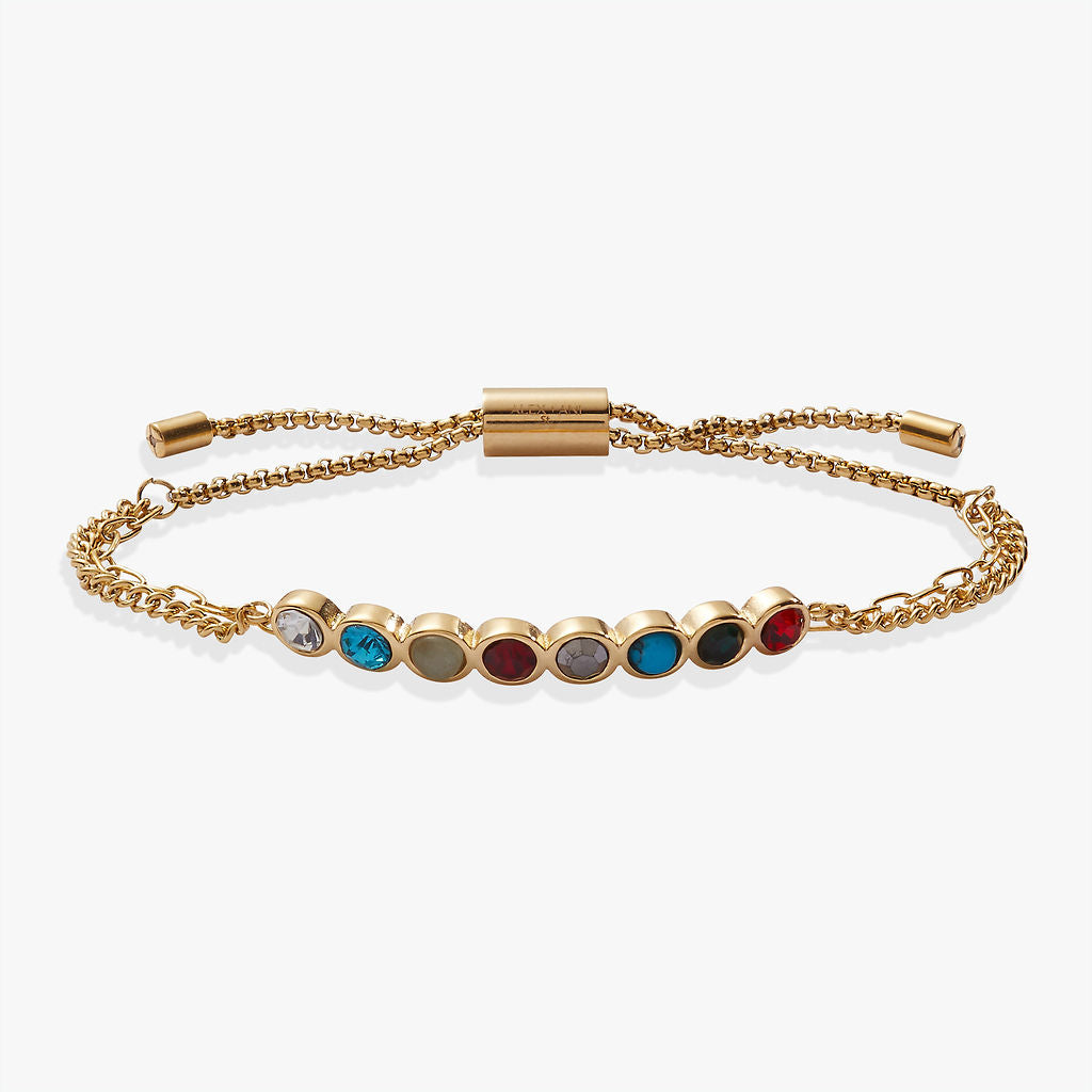 Daughter Acrostic Bolo Stainless Steel Gold