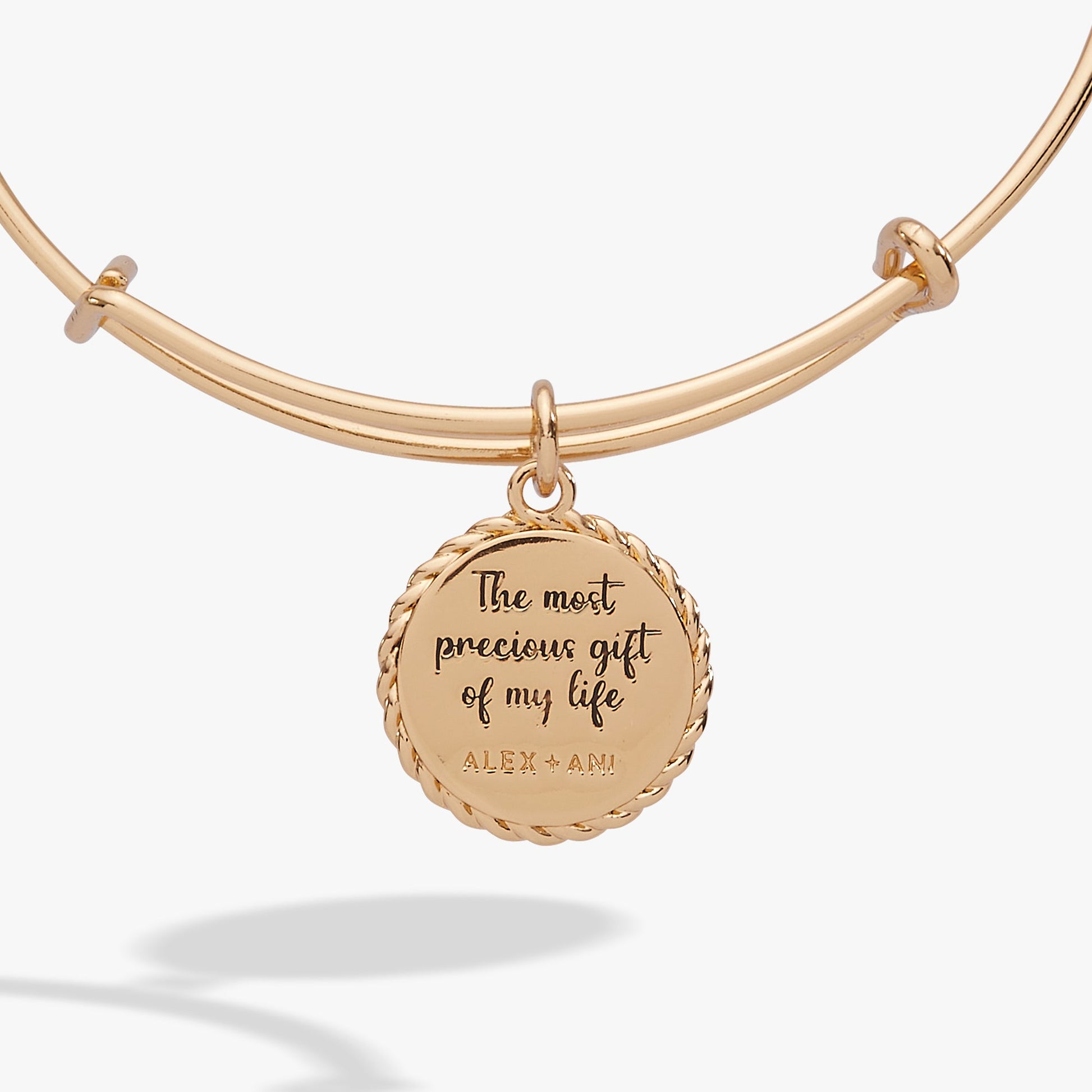 Daughter Charm Bangle Gold