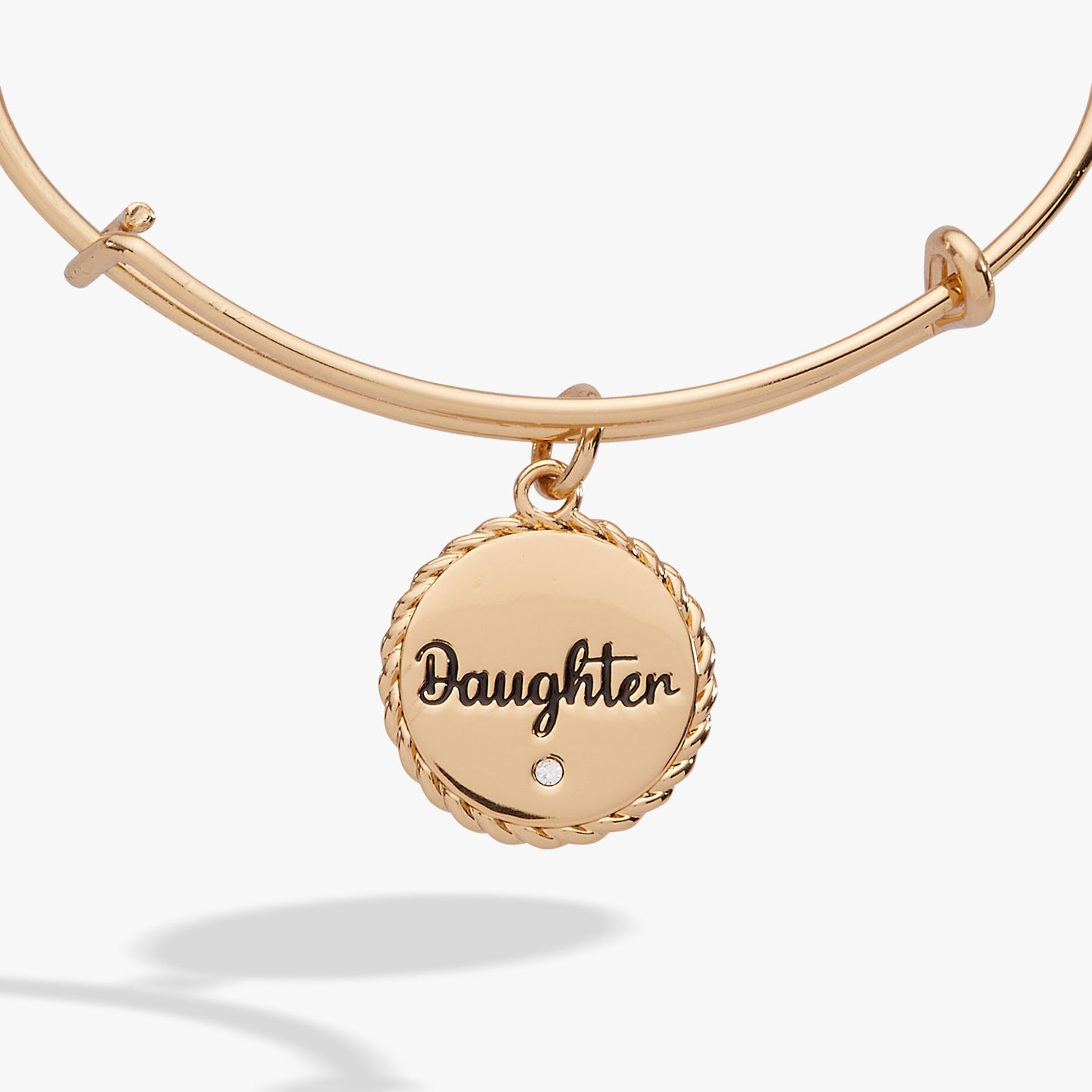 Daughter Charm Bangle Gold