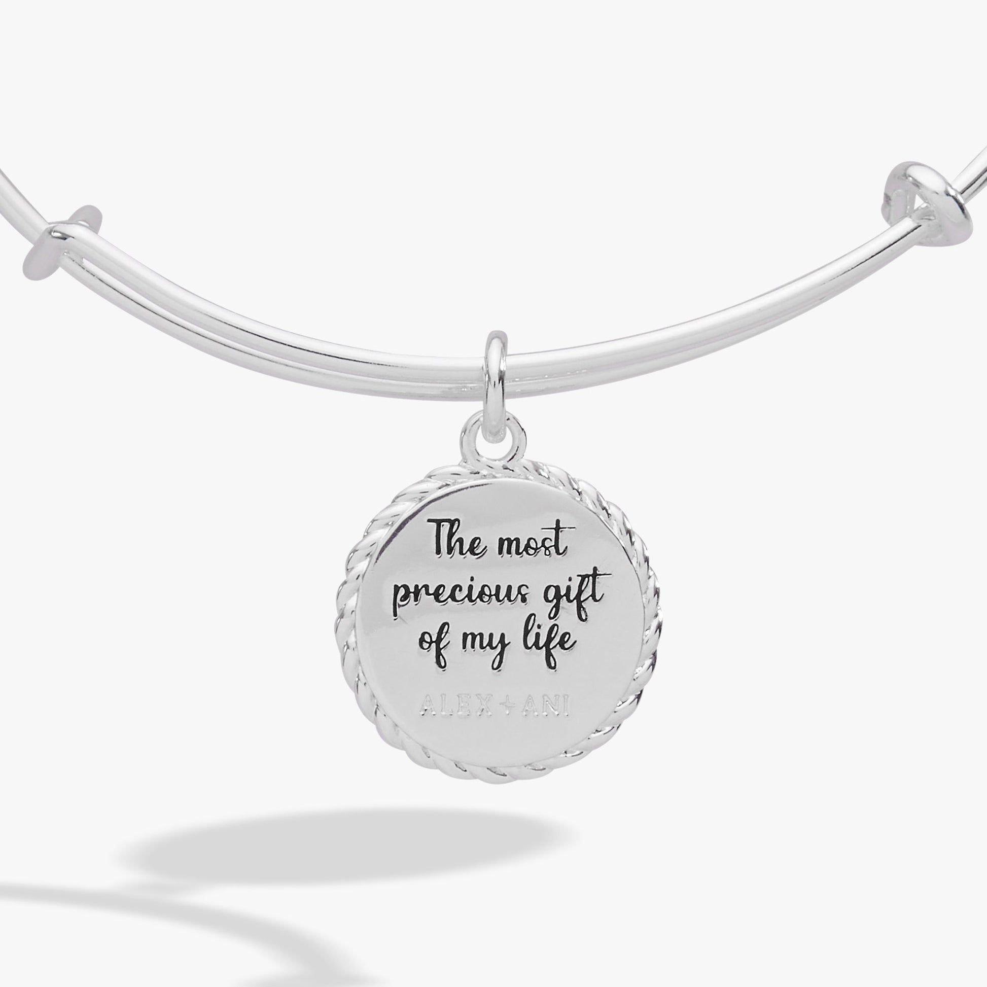 Daughter Charm Bangle Gold