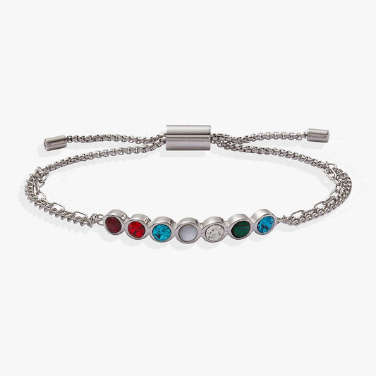 Grandma Acrostic Bolo Stainless Steel Silver