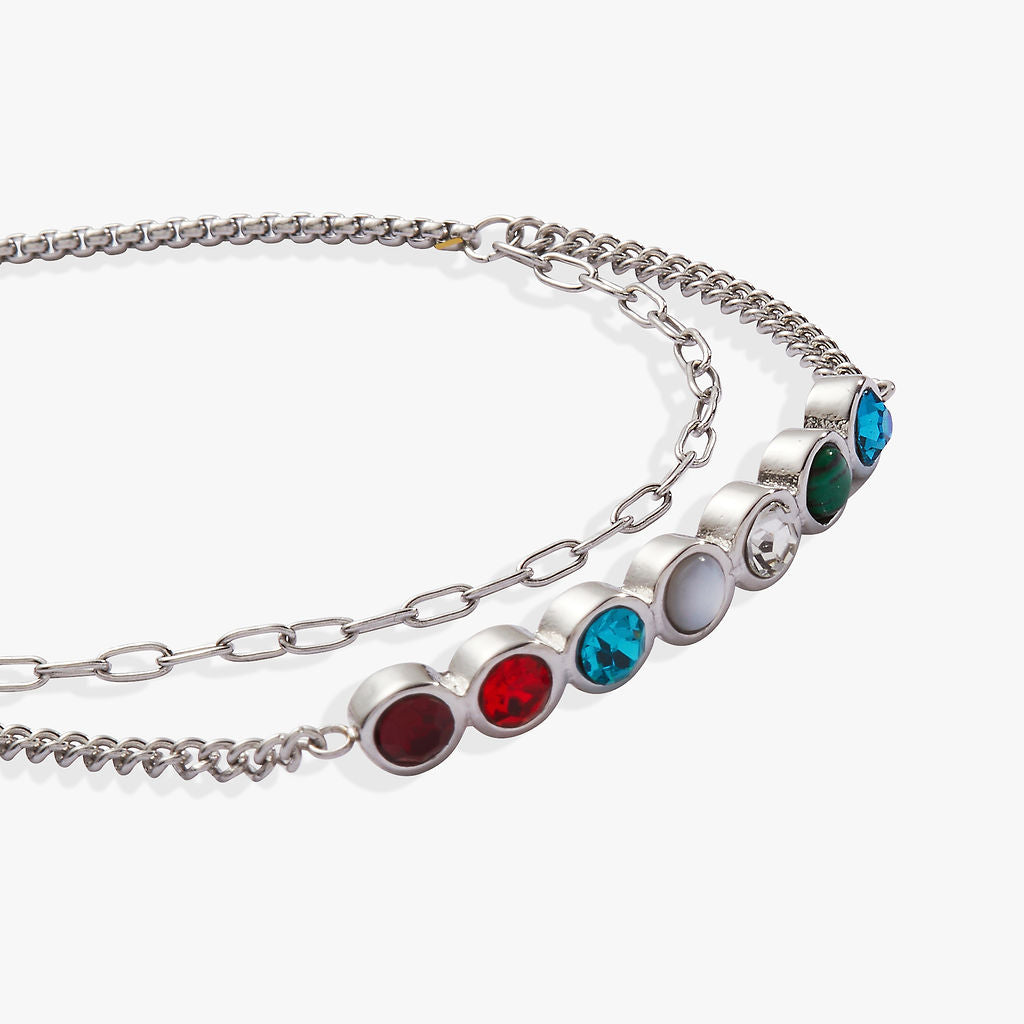 Grandma Acrostic Bolo Stainless Steel Silver