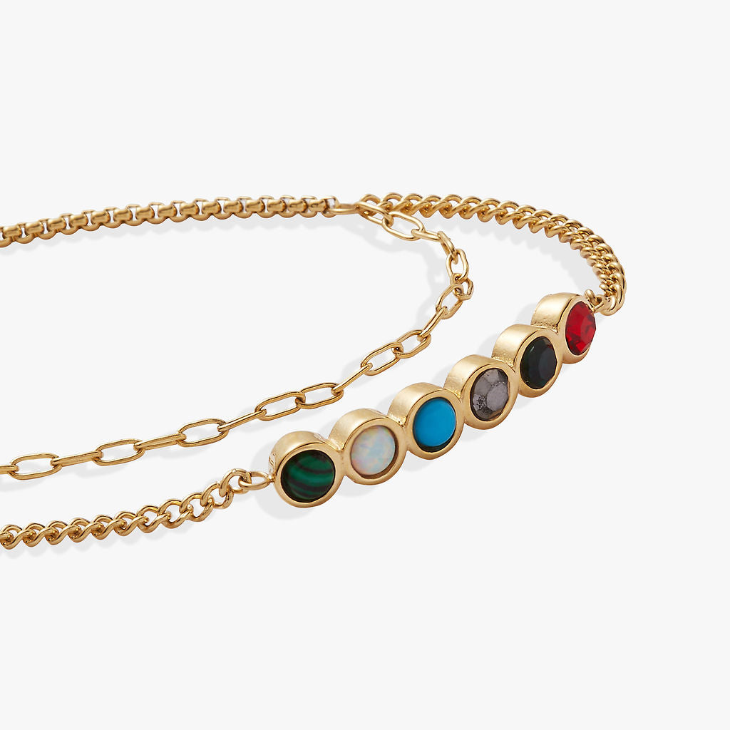 Mother Acrostic Bolo Stainless Steel Gold