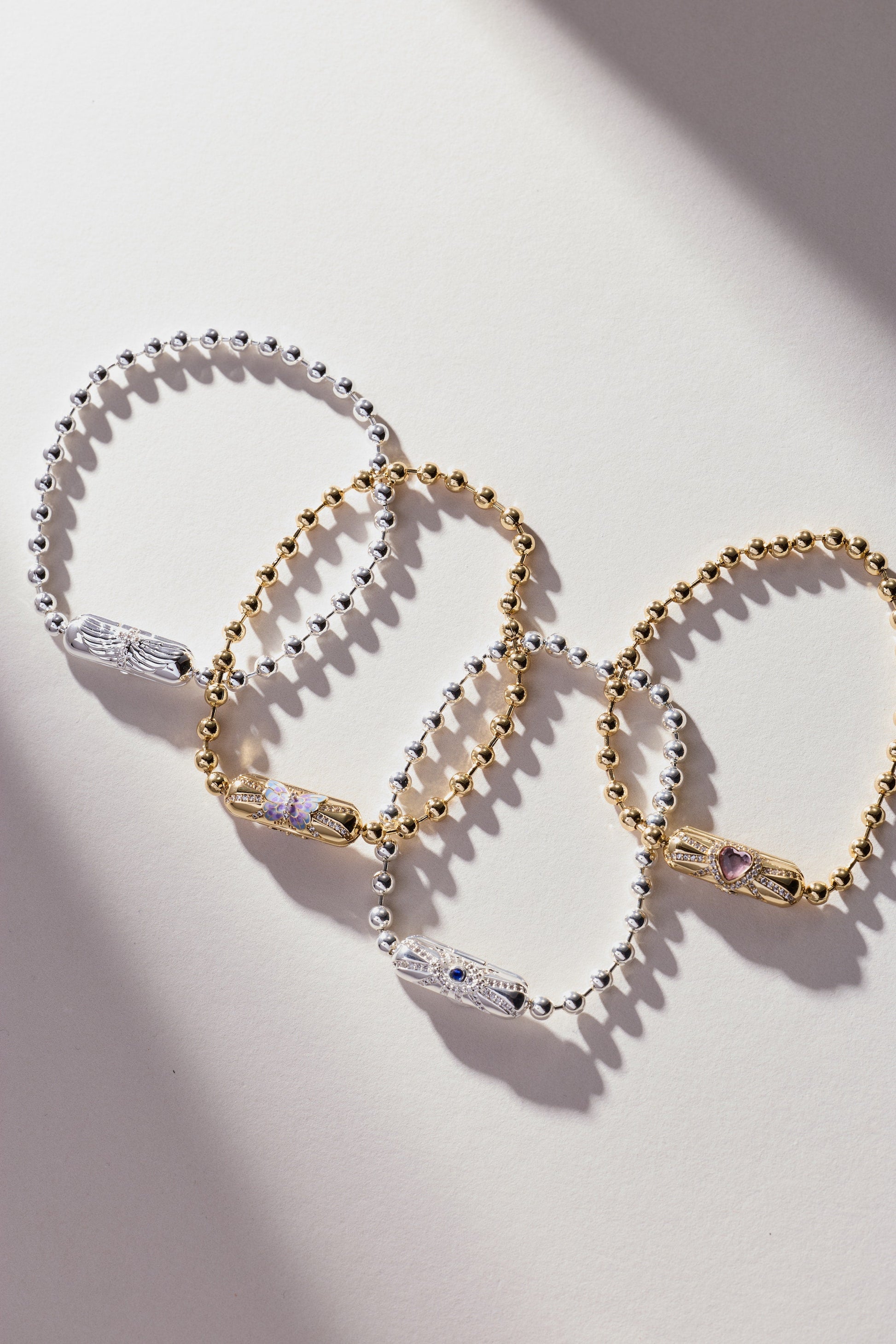 Evil Eye Barrel Closure Bracelet Gold