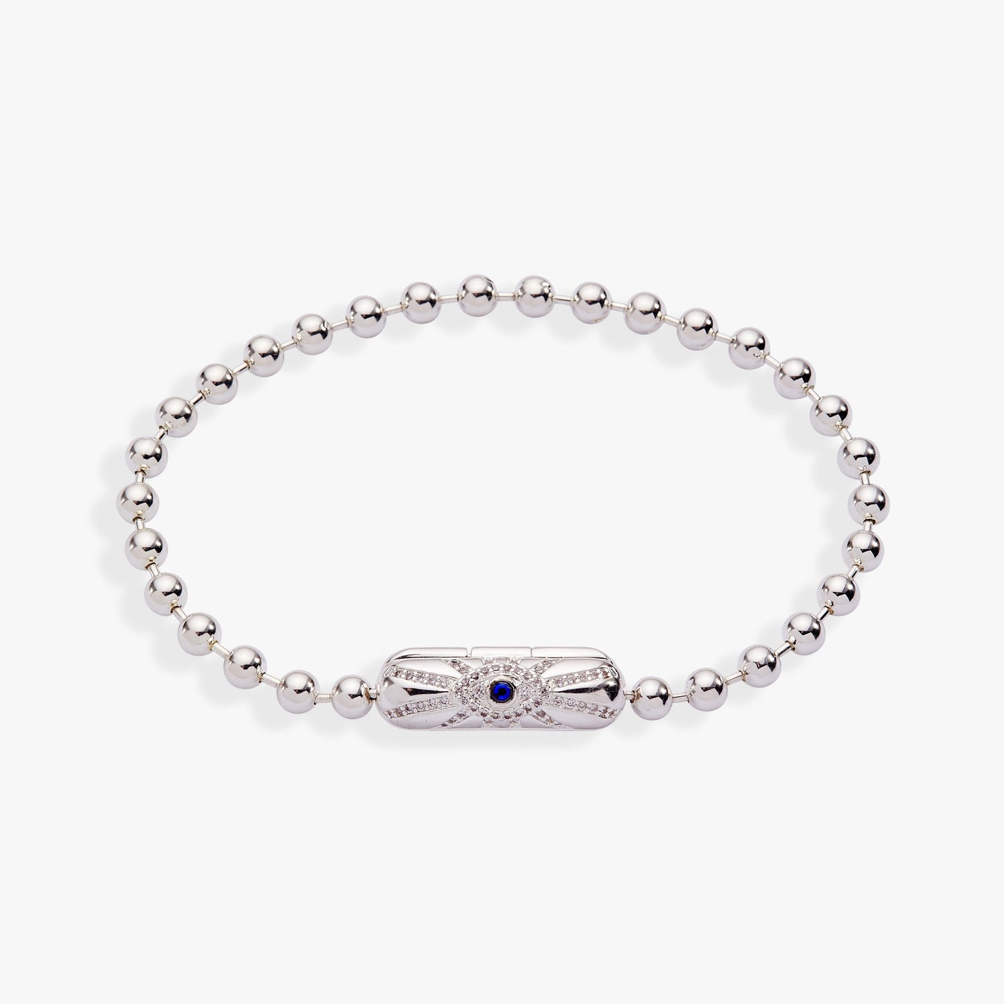 Evil Eye Barrel Closure Bracelet Gold
