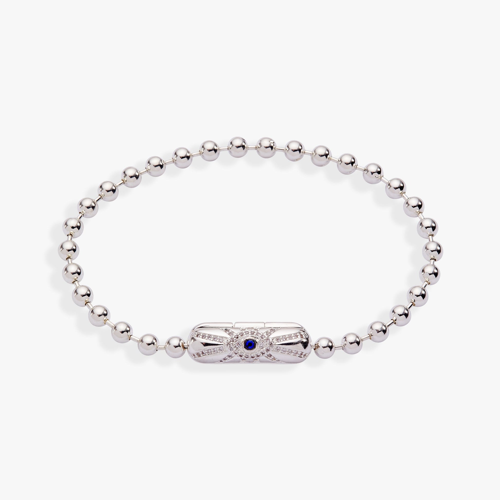 Evil Eye Barrel Closure Bracelet Gold