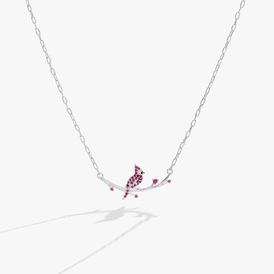 Cardinal Necklace Silver